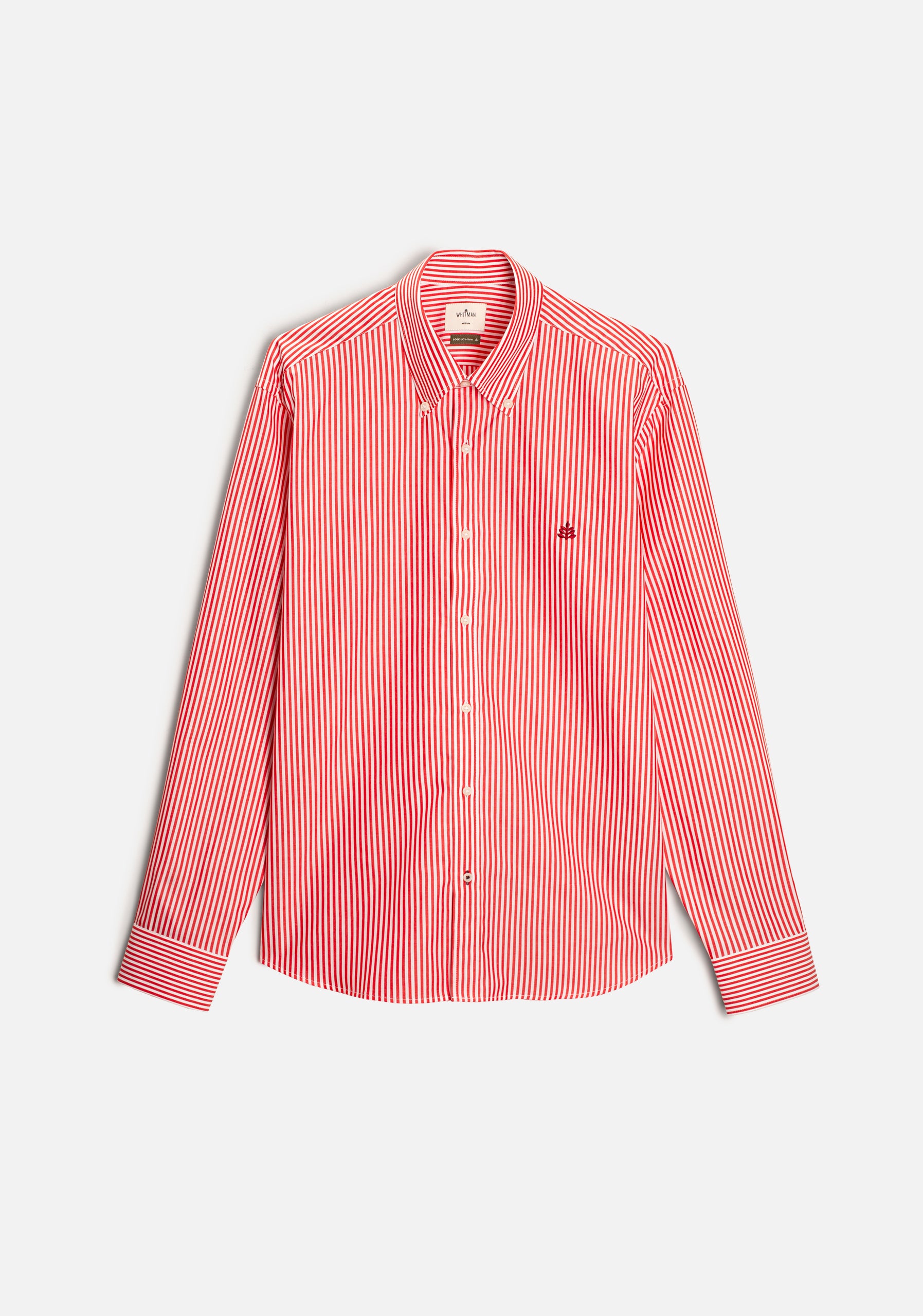 Camisa H CBD Rayas Med L-Vin Cereza