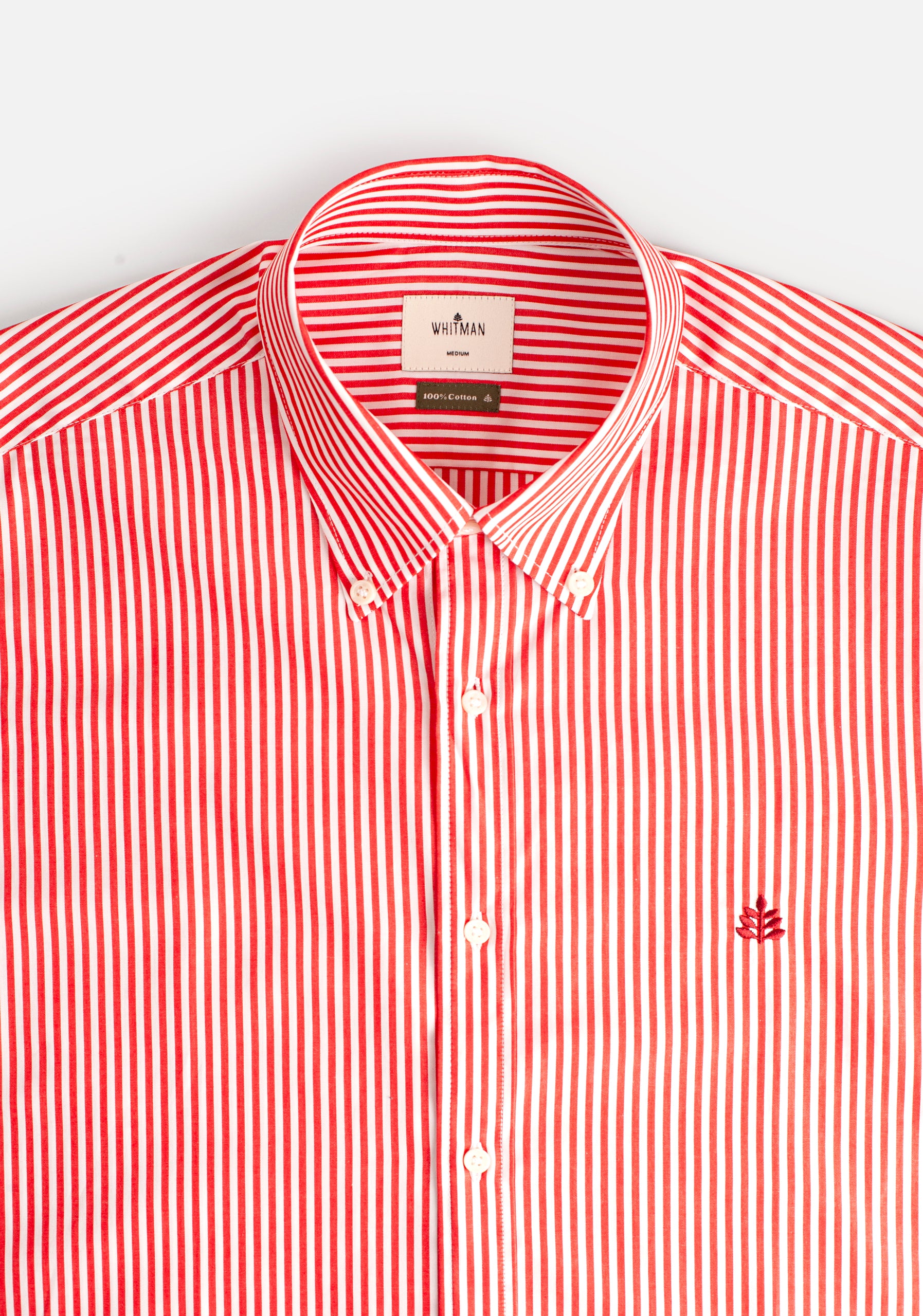 Camisa H CBD Rayas Med L-Vin Cereza