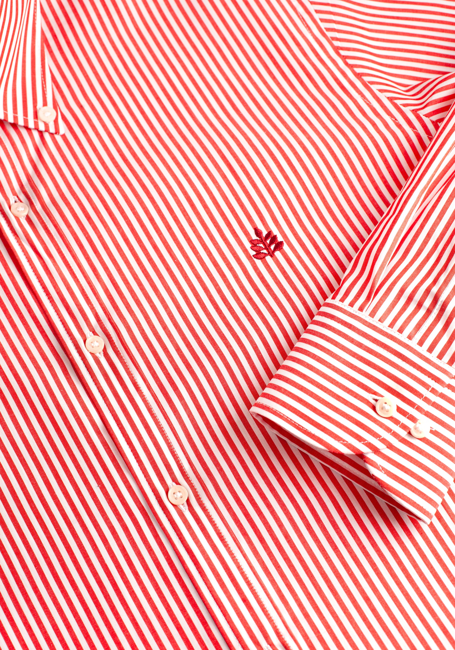 Camisa H CBD Rayas Med L-Vin Cereza