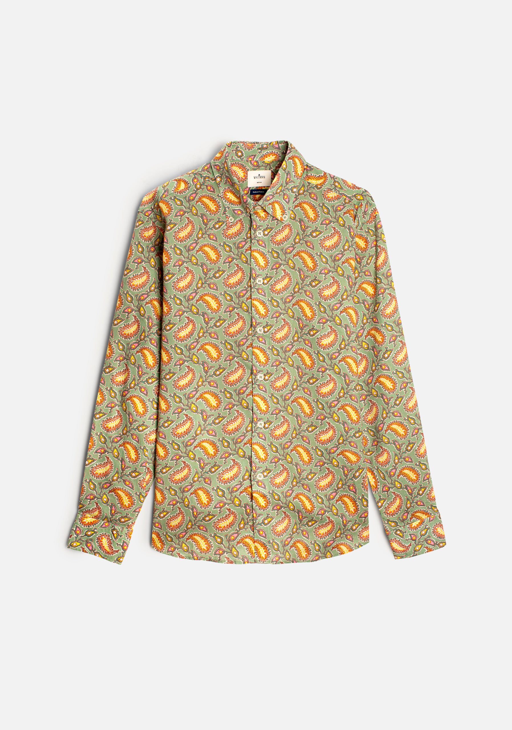 Camisa CBD Arabescos Fondo Verde