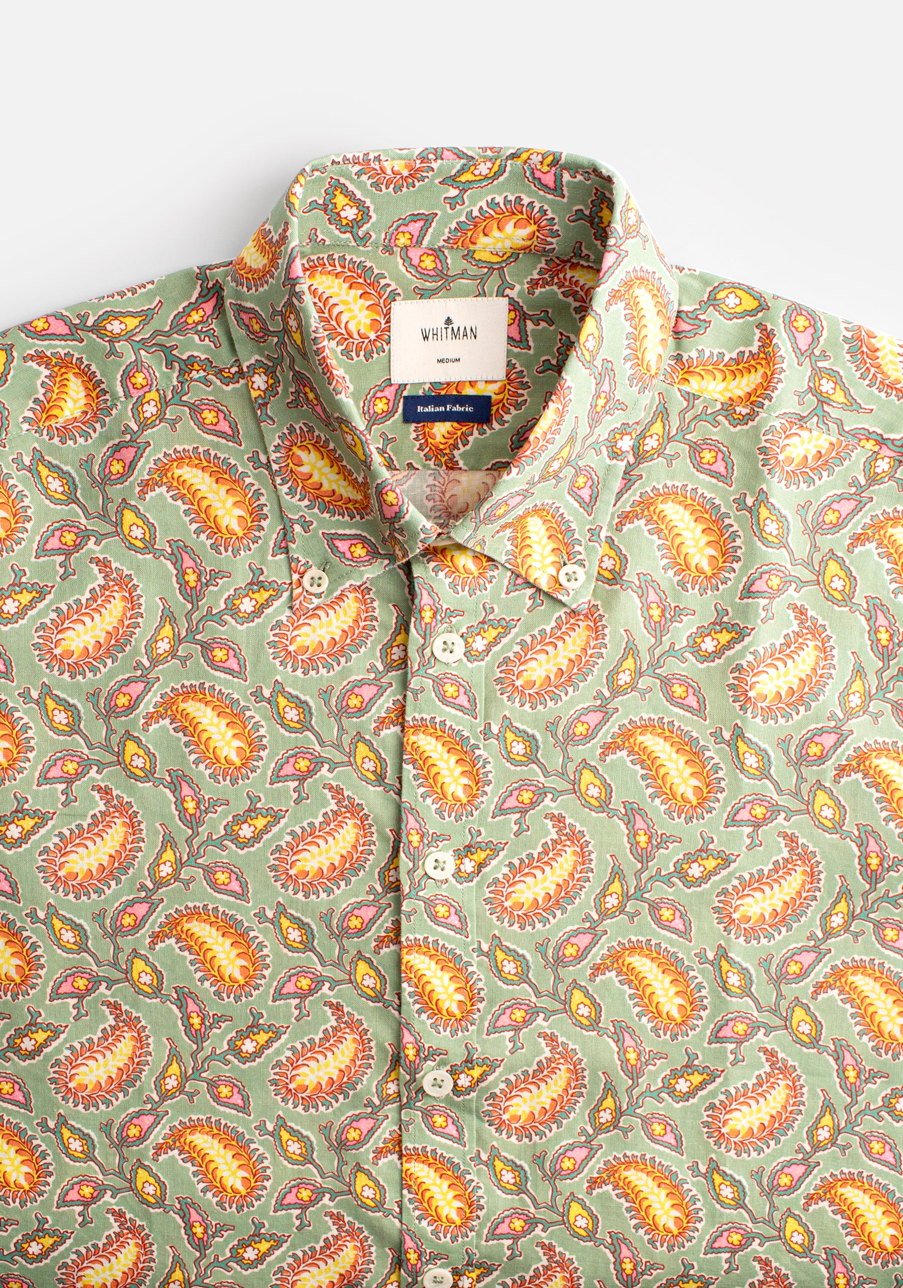 Camisa CBD Arabescos Fondo Verde