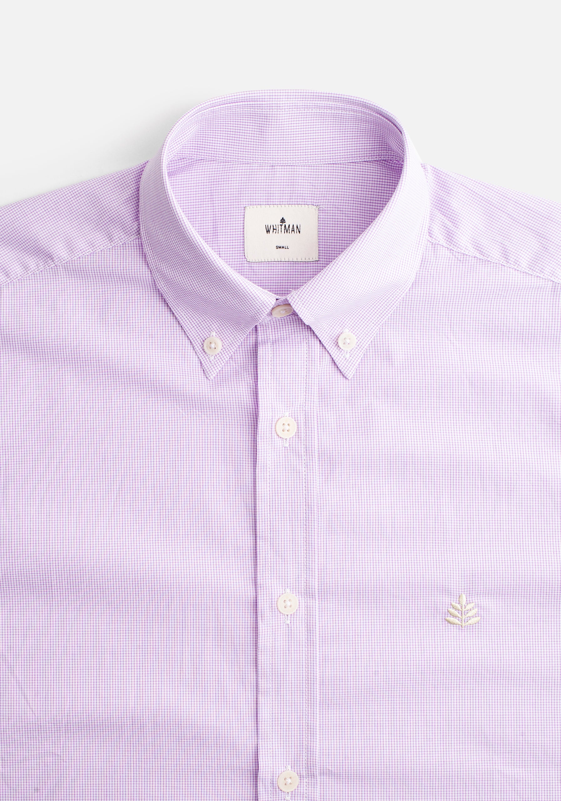 Camisa Cuadros Peq Lila - Blanco CBD L-mar