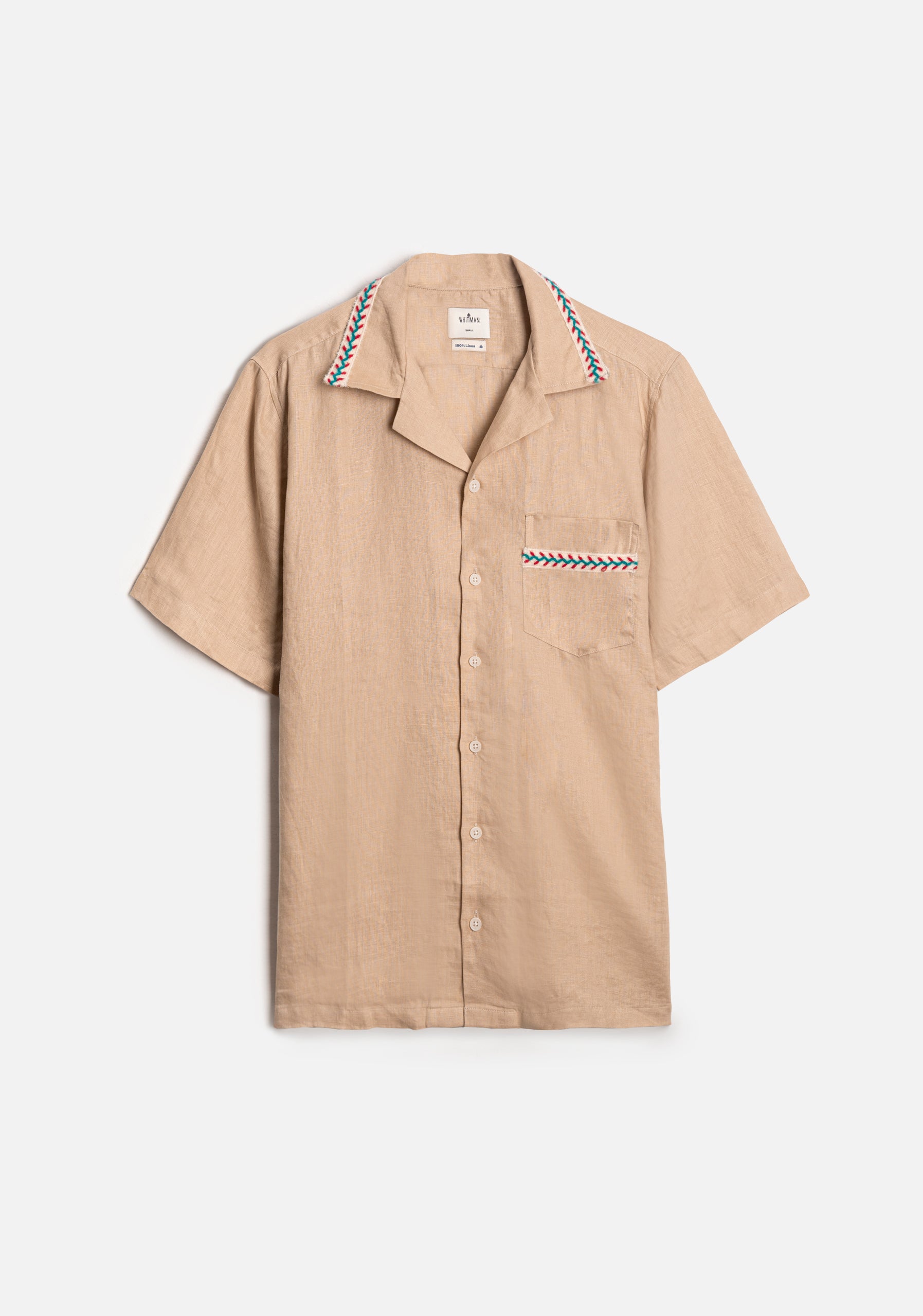 Camisa Cubana Lino APL Camel