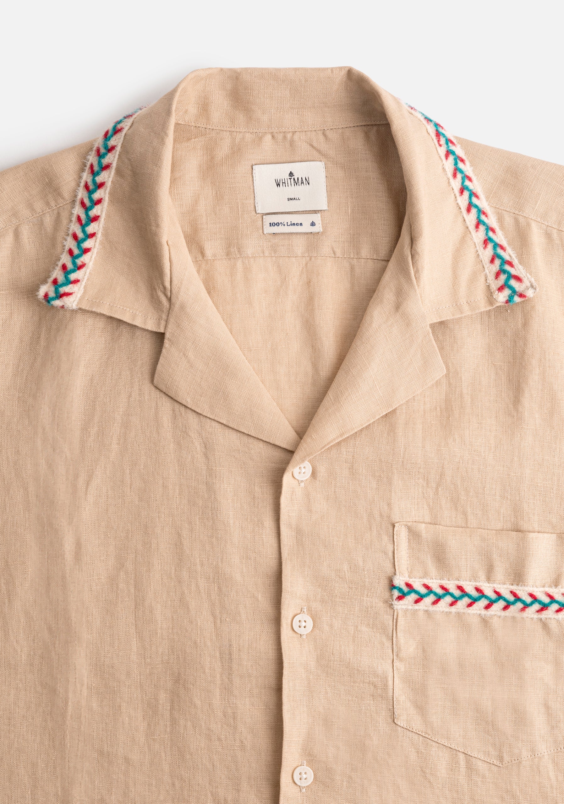 Camisa Cubana Lino APL Camel