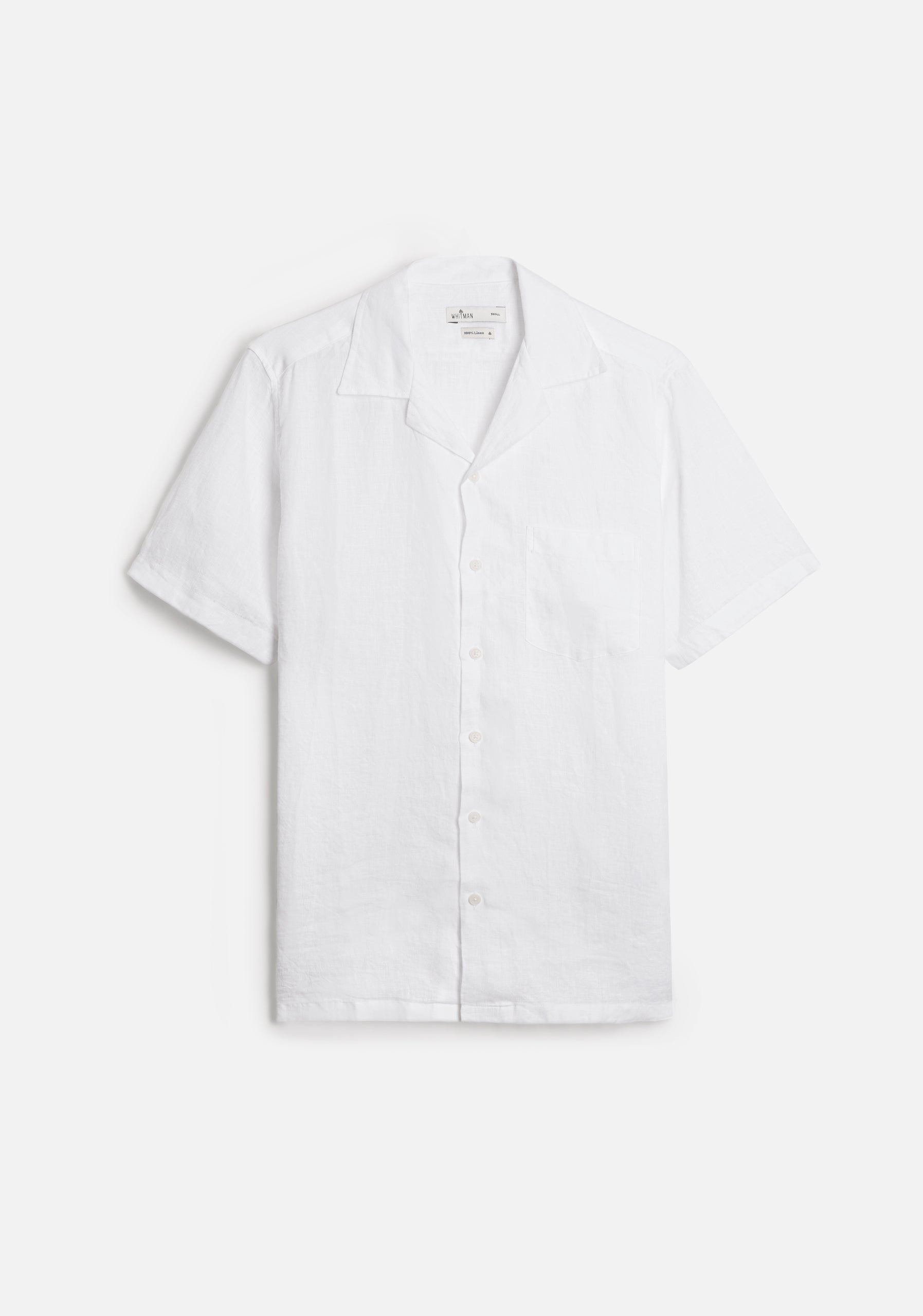 Camisa Cubana Lino Blanca