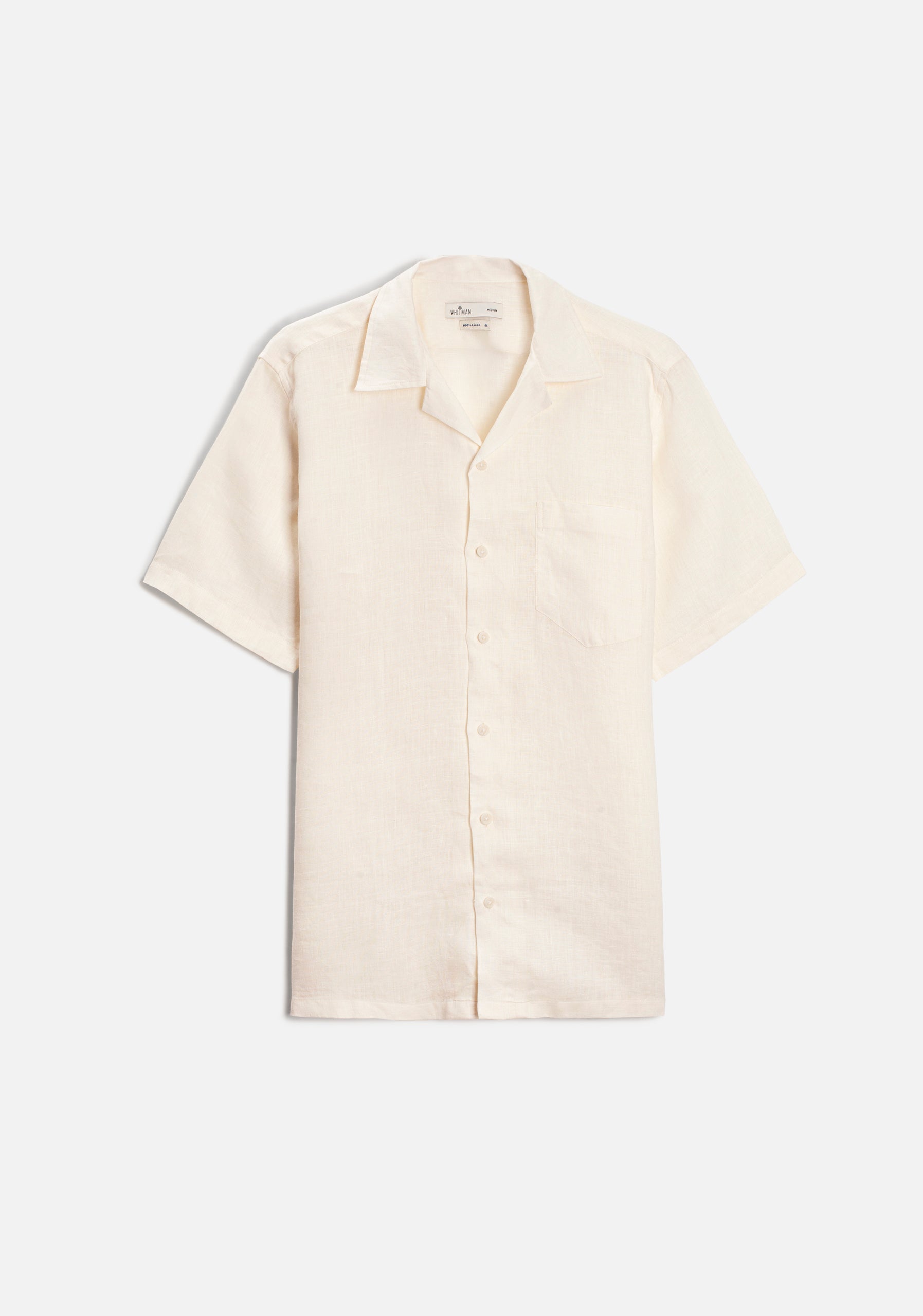 Camisa Cubana Lino Marfil