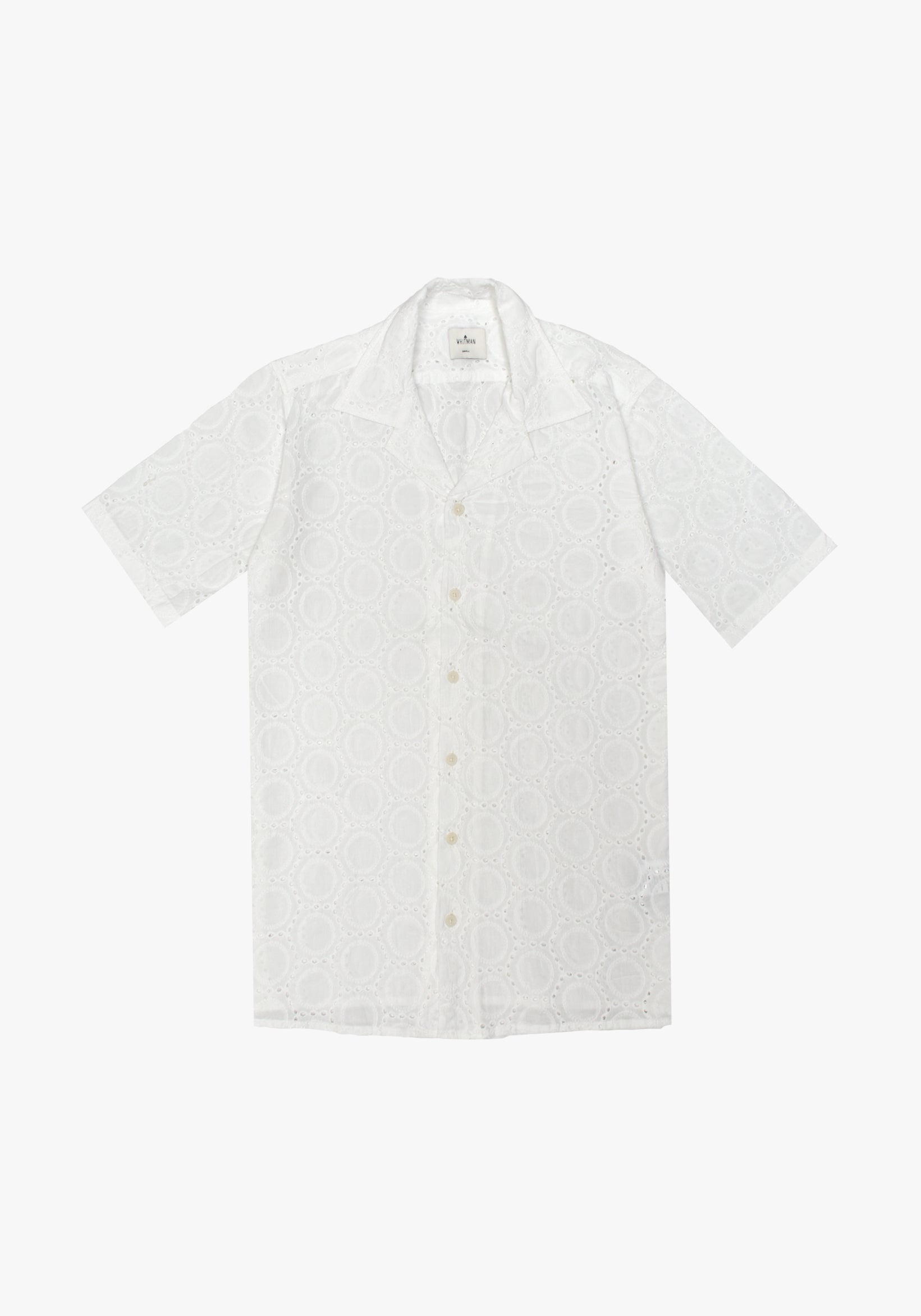 Camisa Cubana Ojal. Blanco