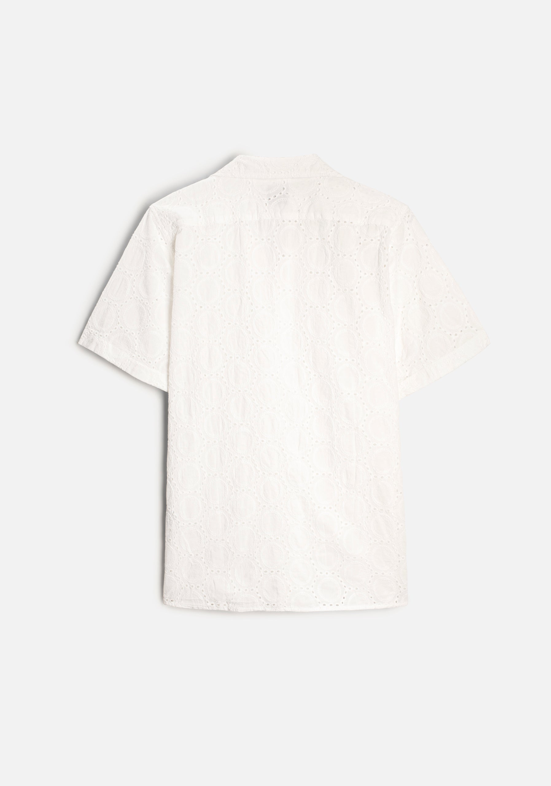 Camisa Cubana Ojal. Hueso