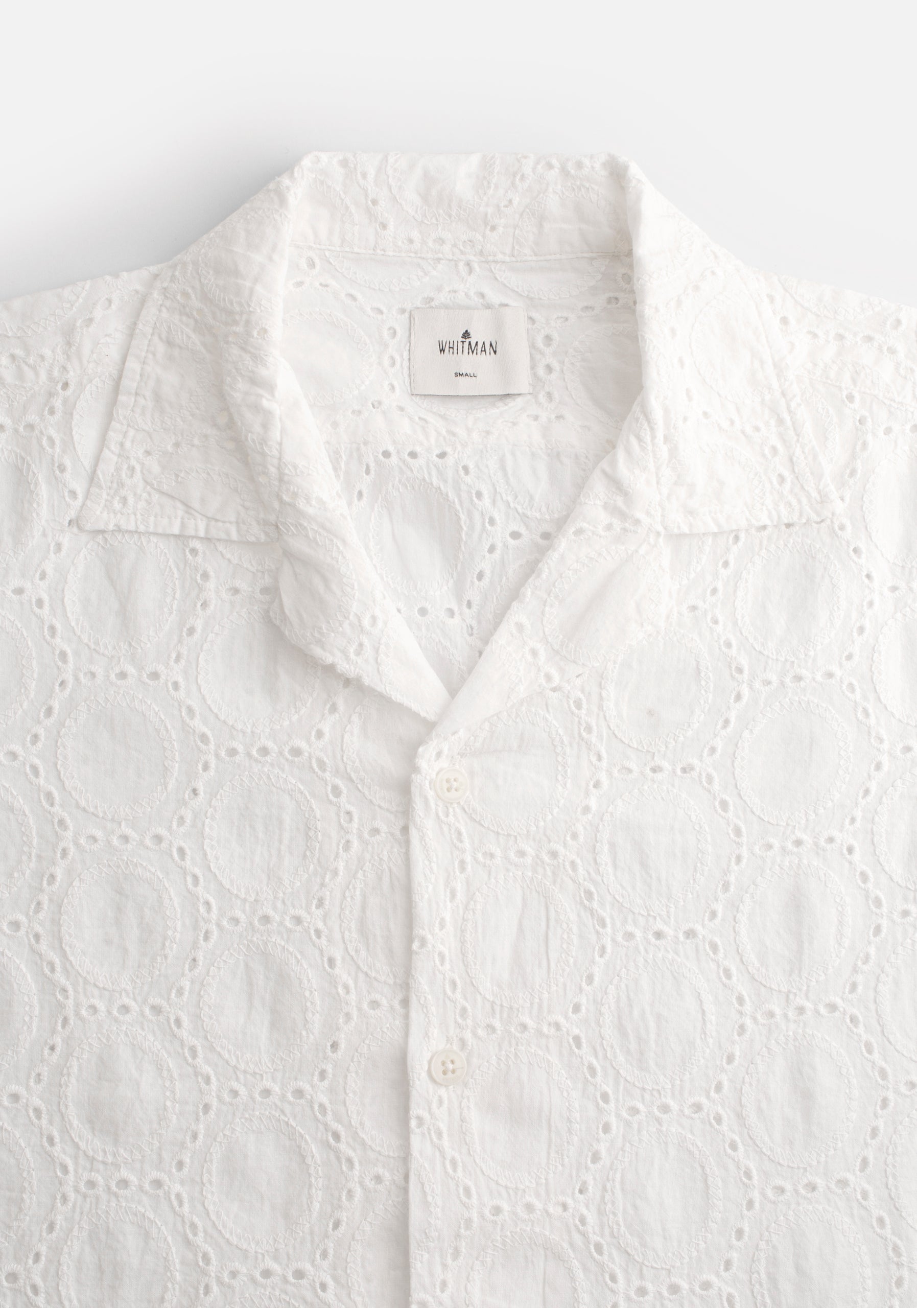 Camisa Cubana Ojal. Hueso