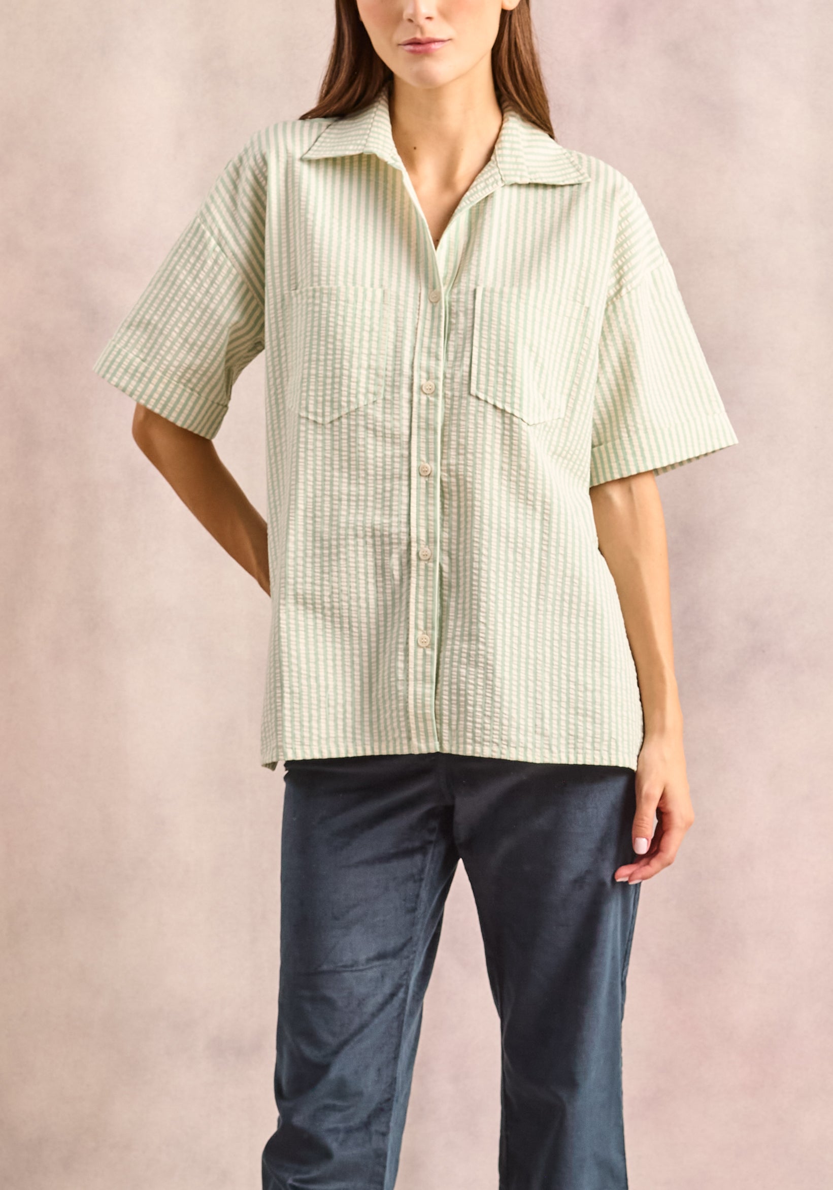 Camisa Cubana Sicilia Verde Menta