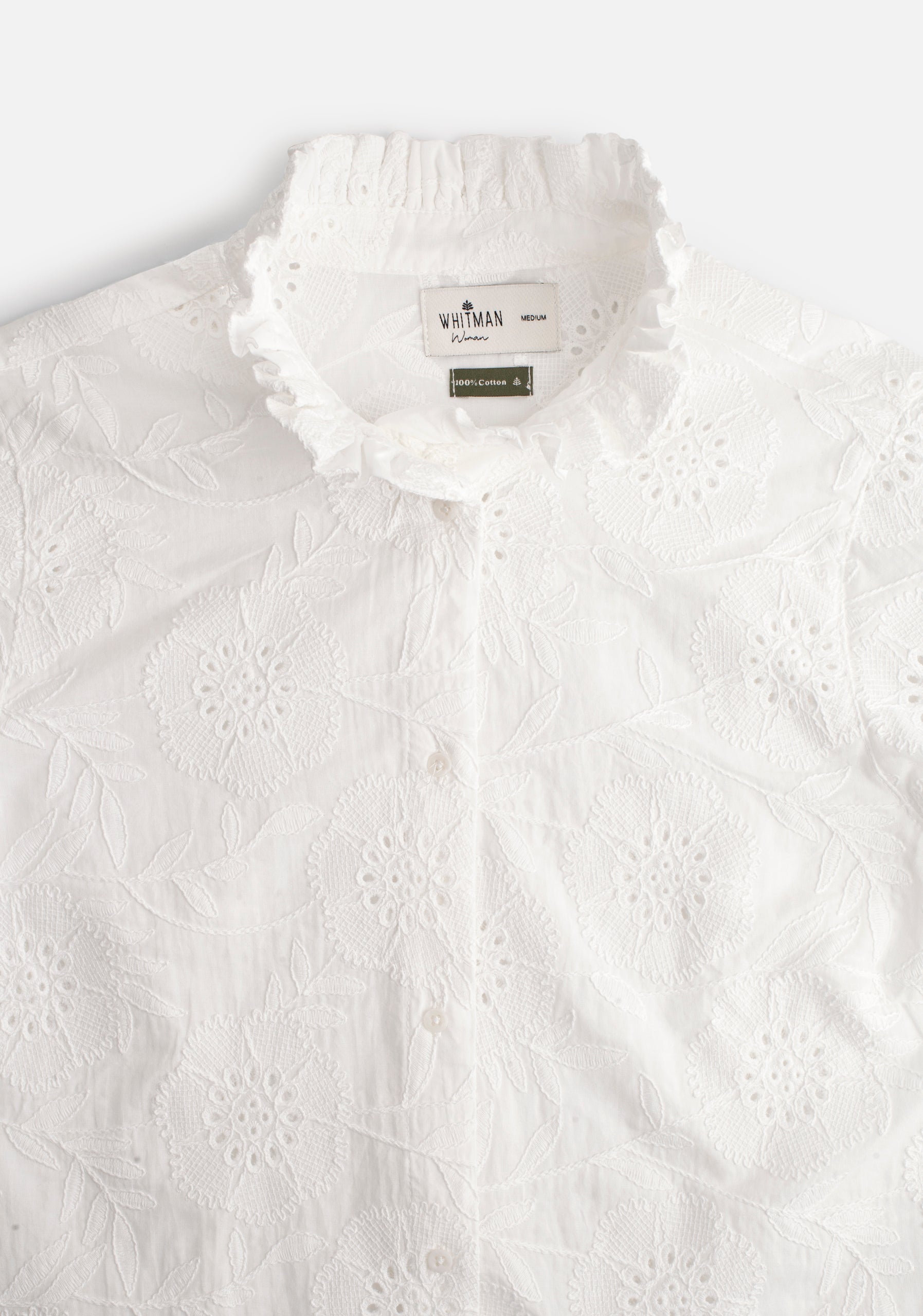 Camisa Emma Blanco Jacquard