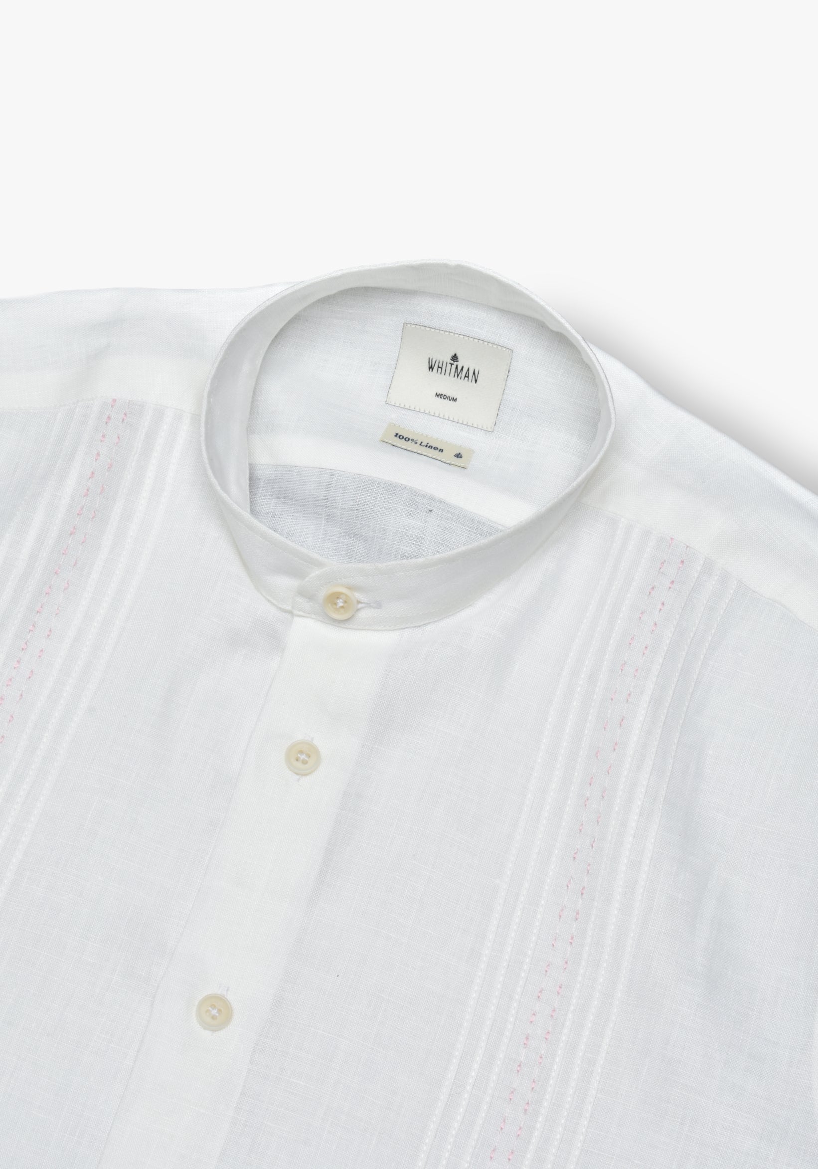 Camisa Guayabera Lino Marfil