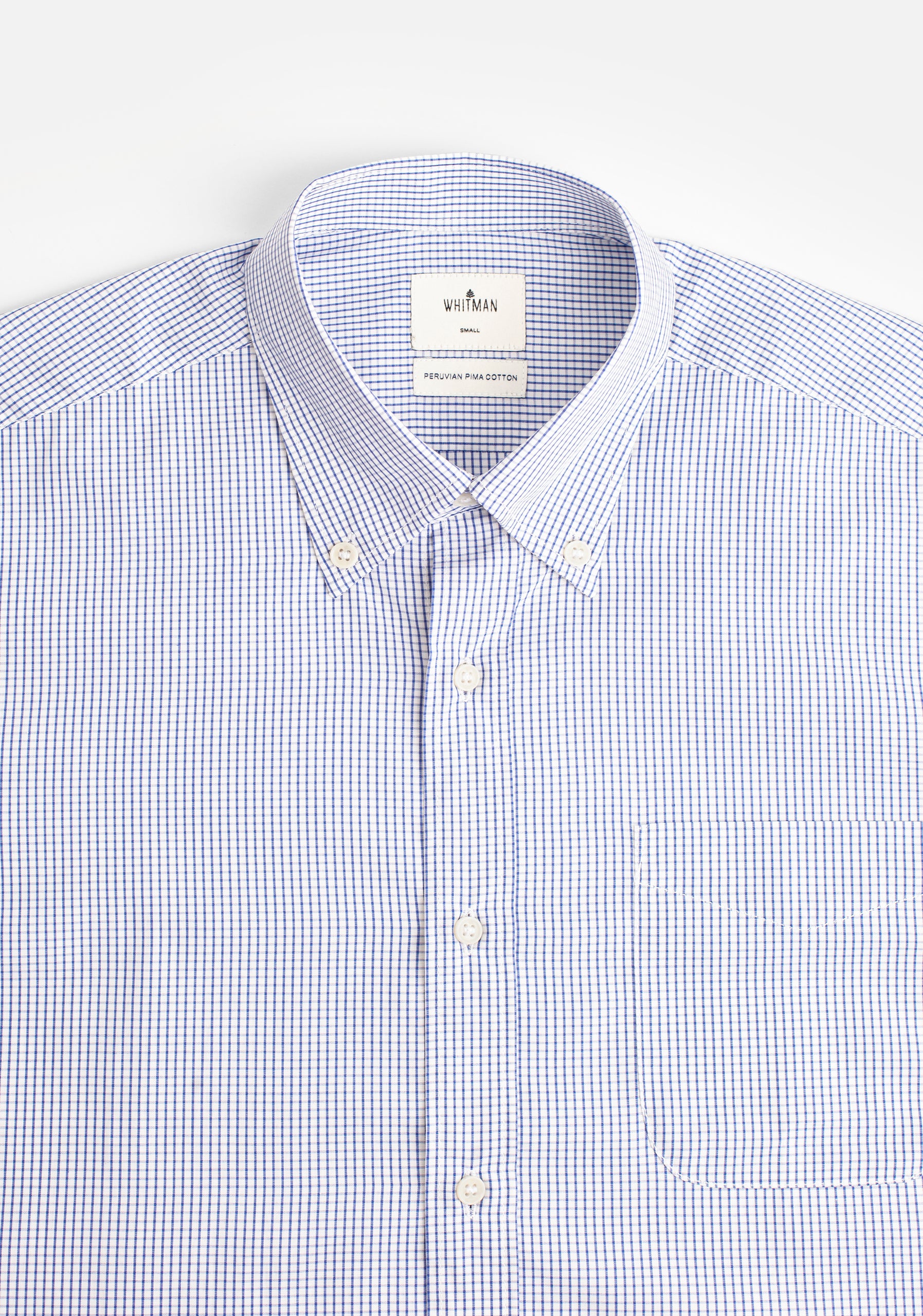 Camisa H CBD Cuadros Peq Azul Osc