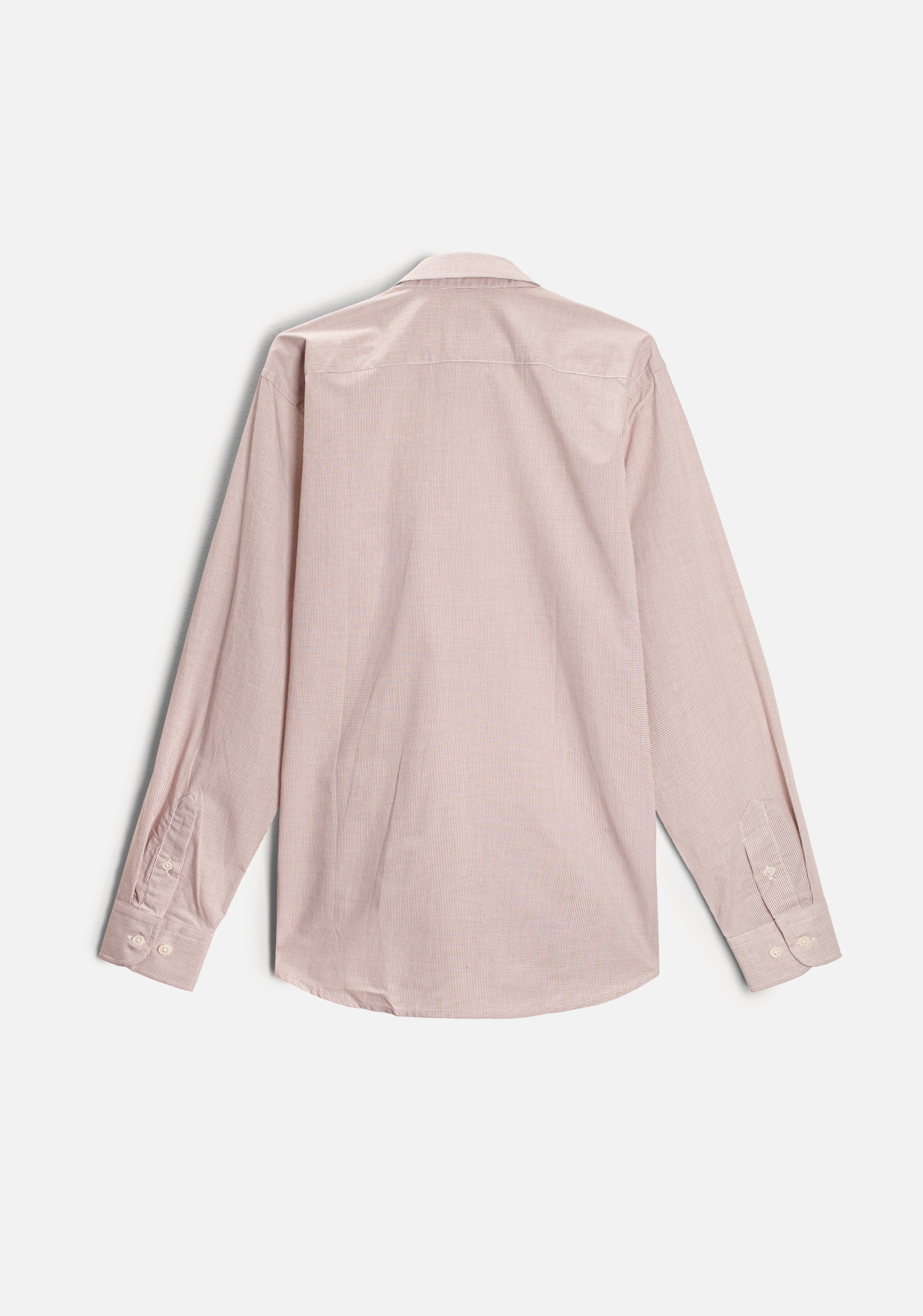 Camisa H CBD Bols. Cuadros Peq. Café Claro