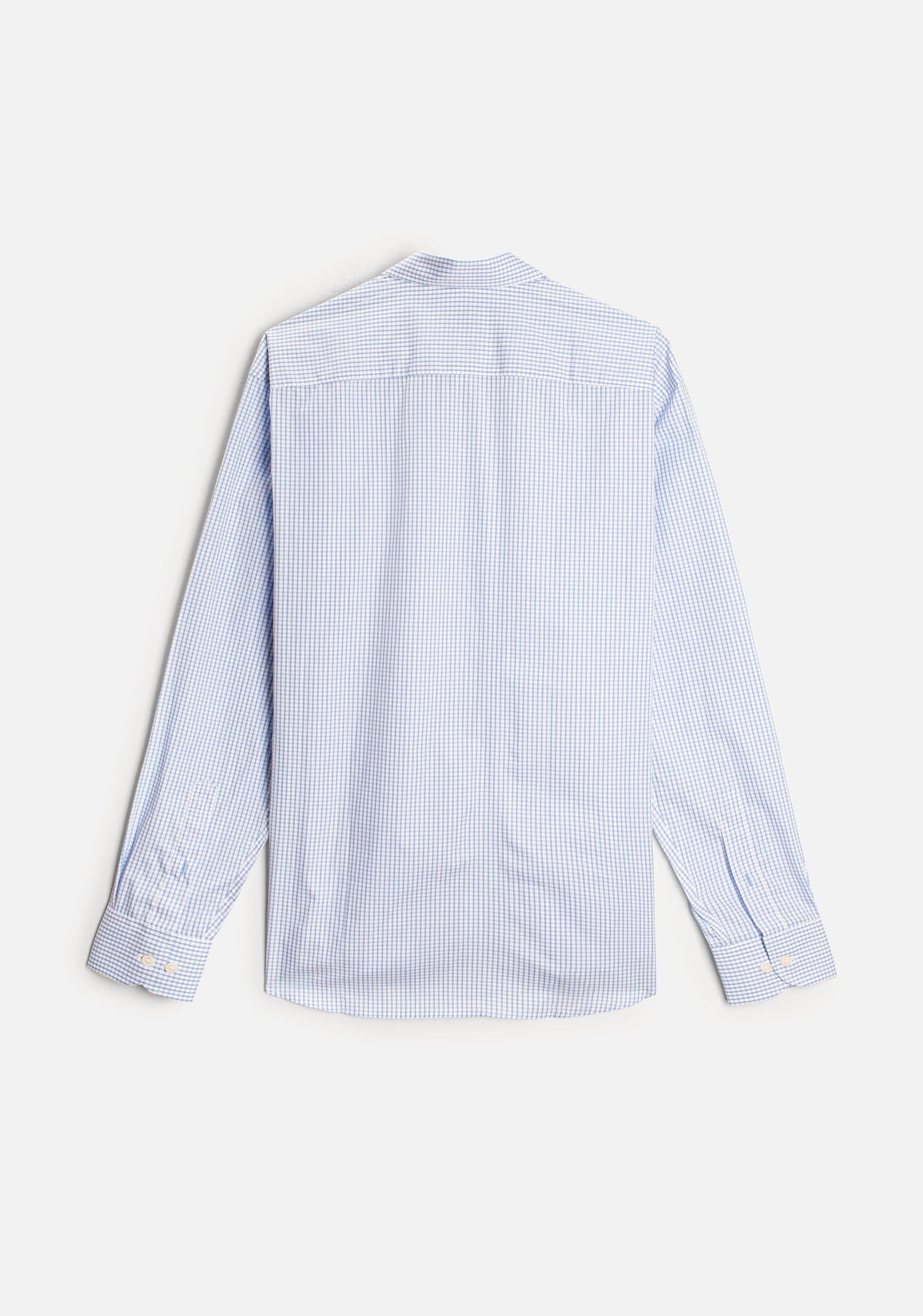 Camisa para hombre color azul claro 100% algodón vista posterior