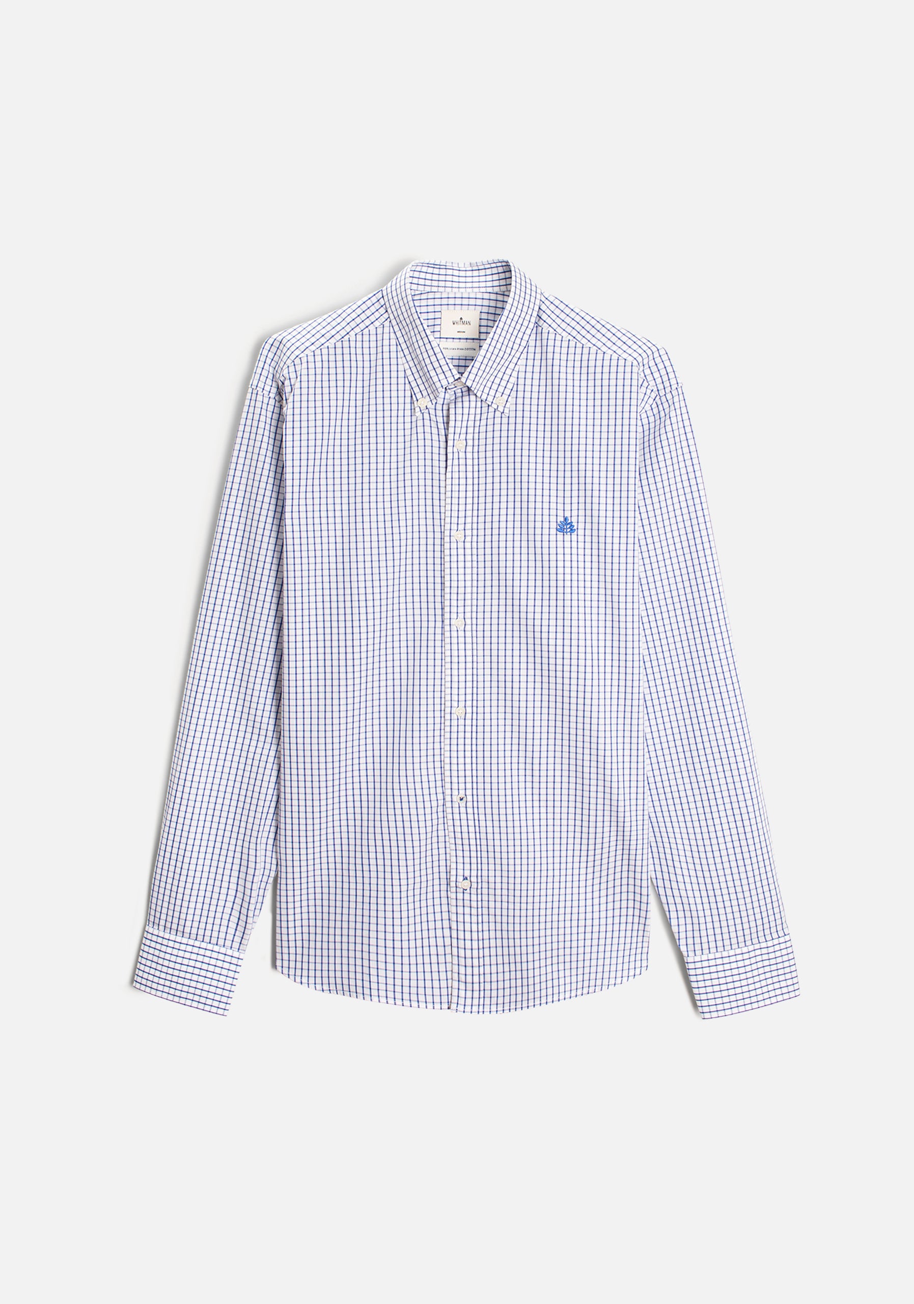 Camisa H CBD Cuadros Grd L-Azl Azul Osc