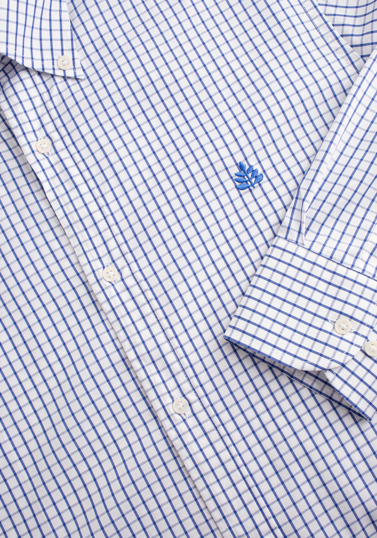 Camisa H CBD Cuadros Grd L-Azl Azul Osc-3