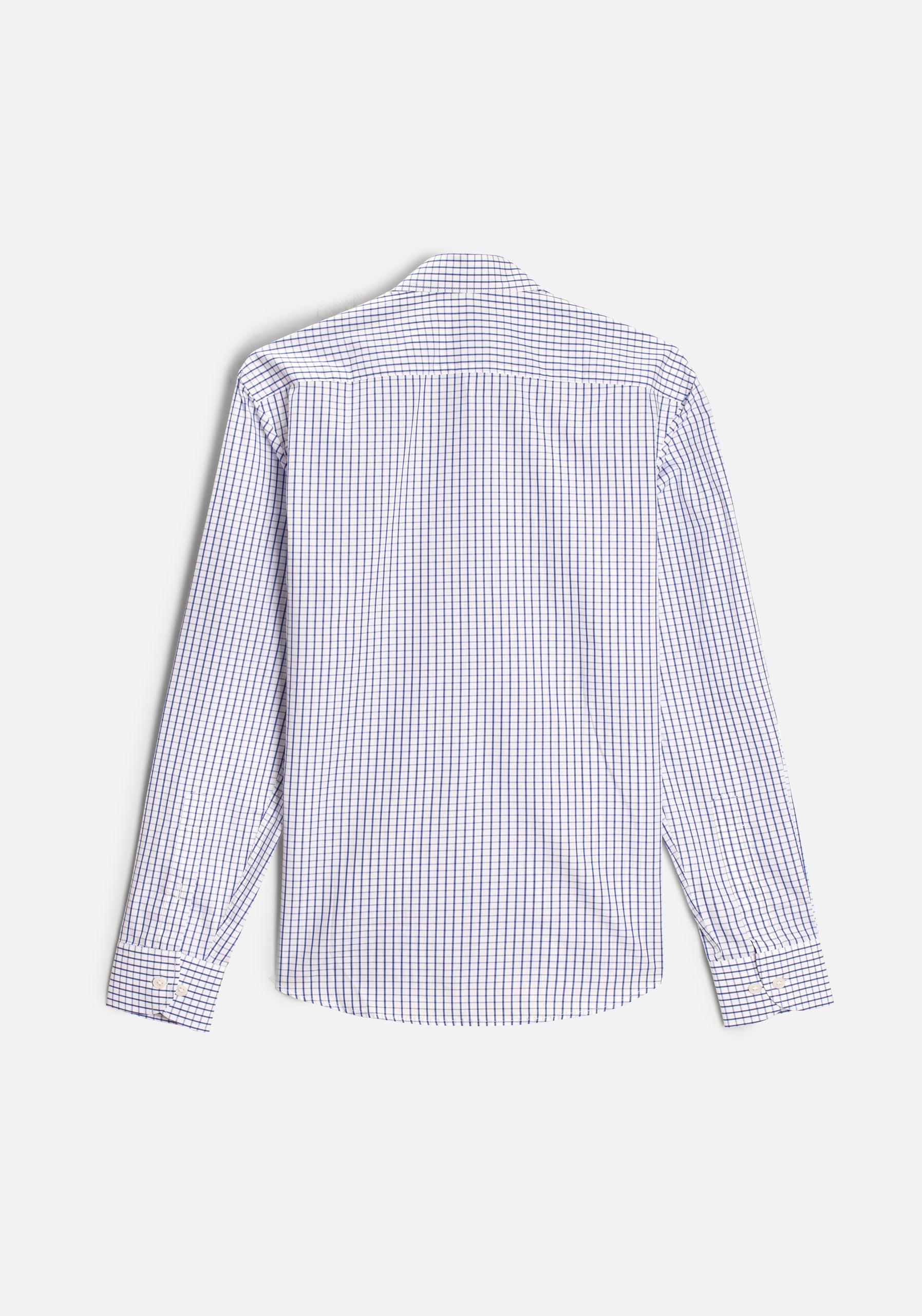 Camisa H CBD Cuadros Grd. L-Ros Azul Oscuro