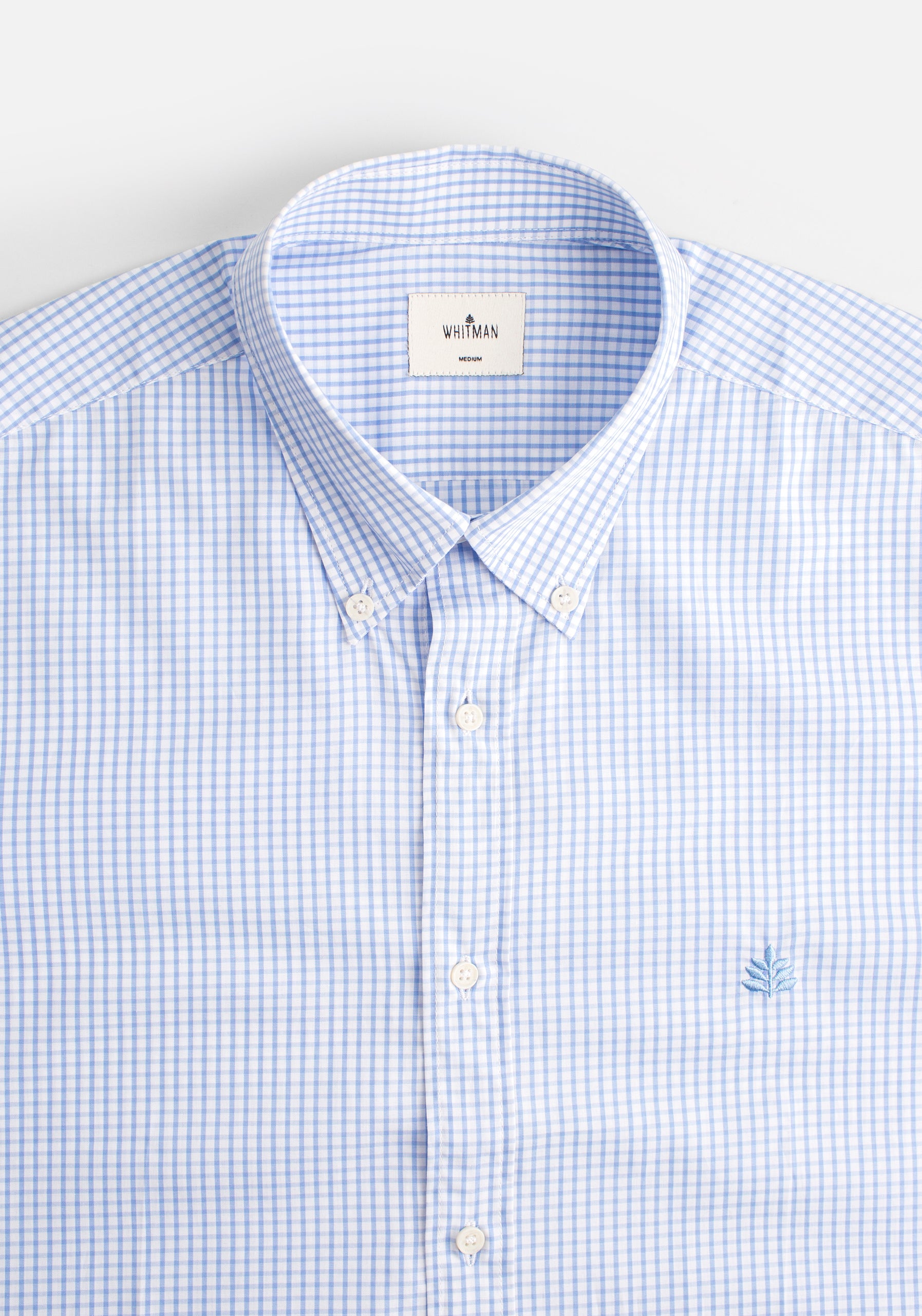 Camisa H CBD Cuadros L-Azl Azul Claro