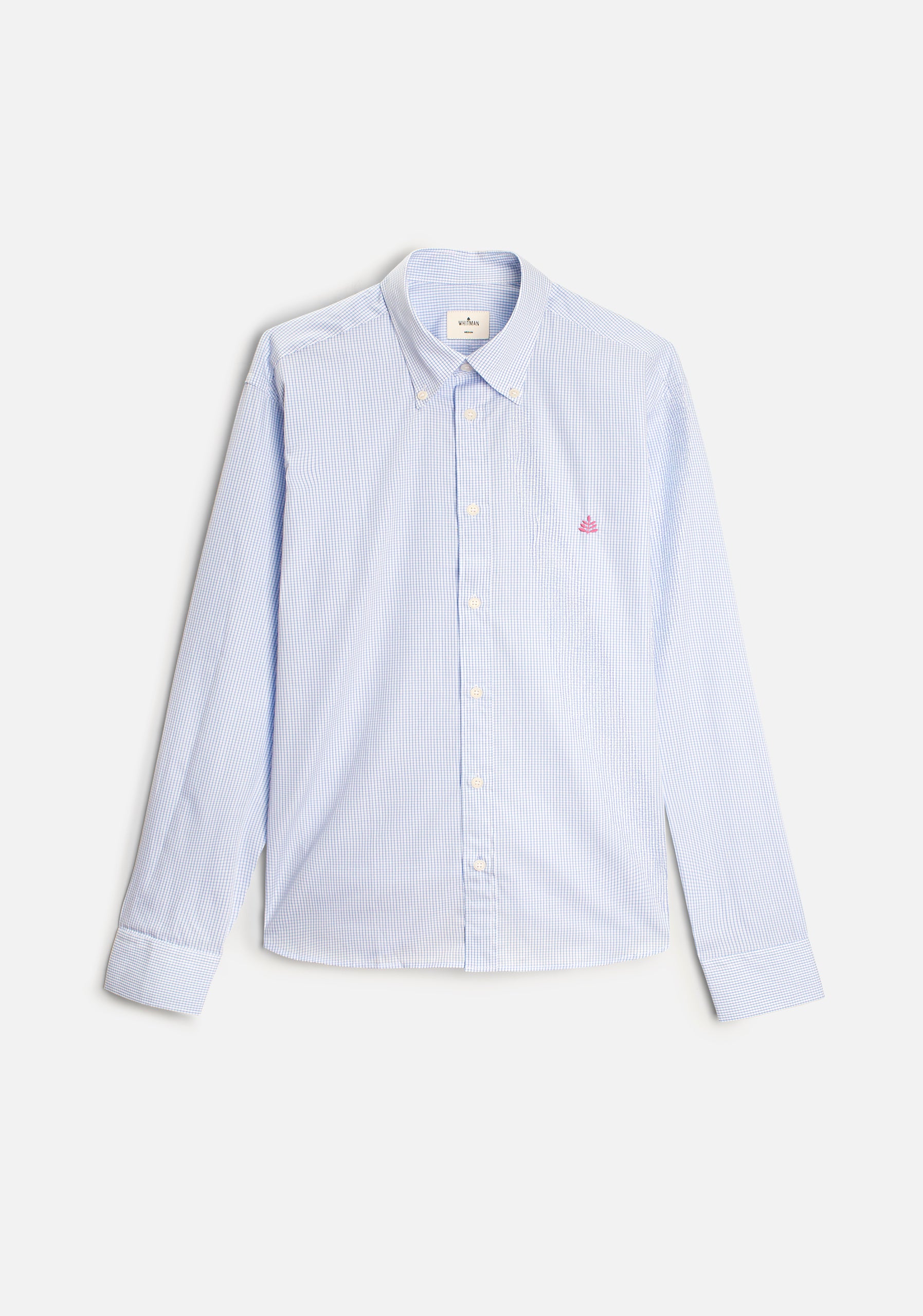 Camisa H CBD Cuadros Med L-Fuc Azul Medio