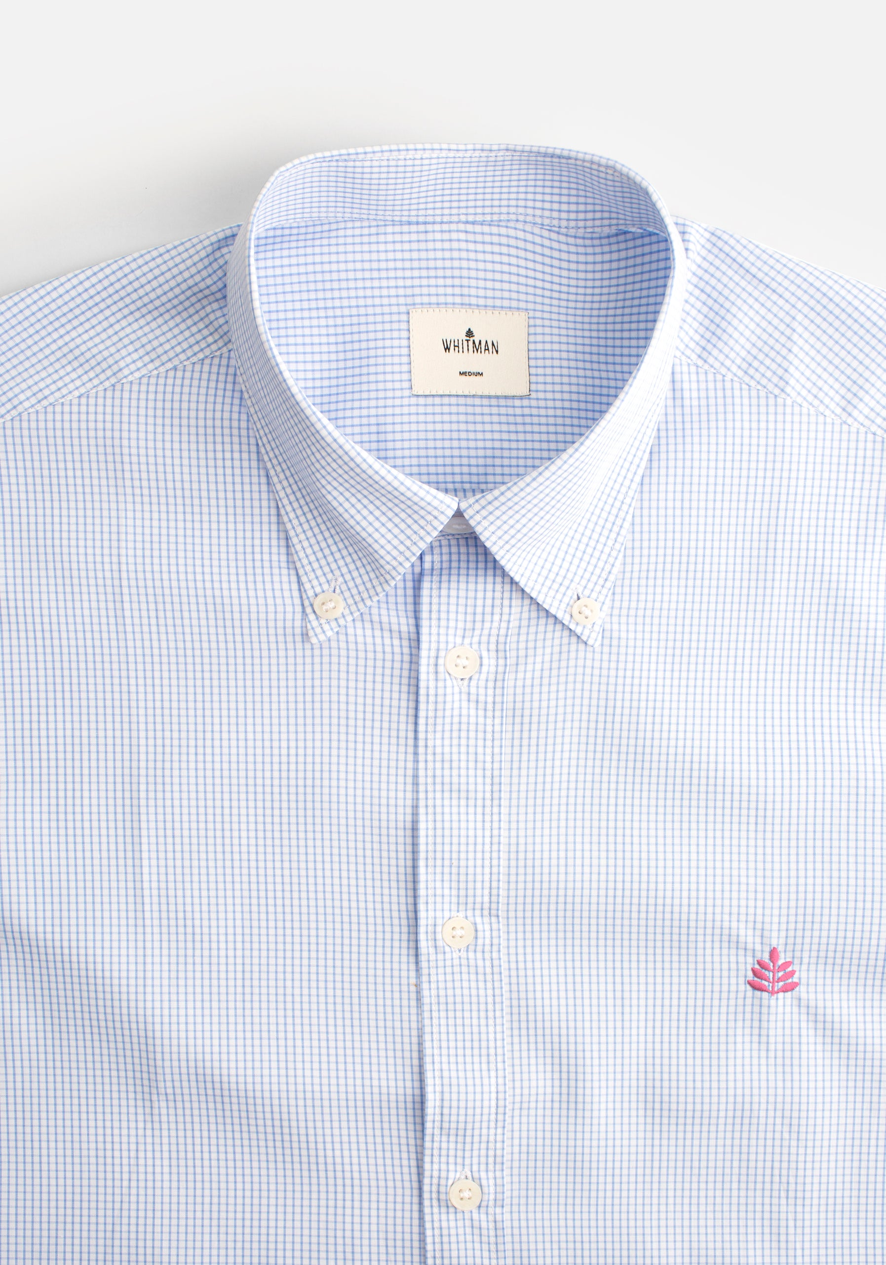 Camisa H CBD Cuadros Med L-Fuc Azul Medio