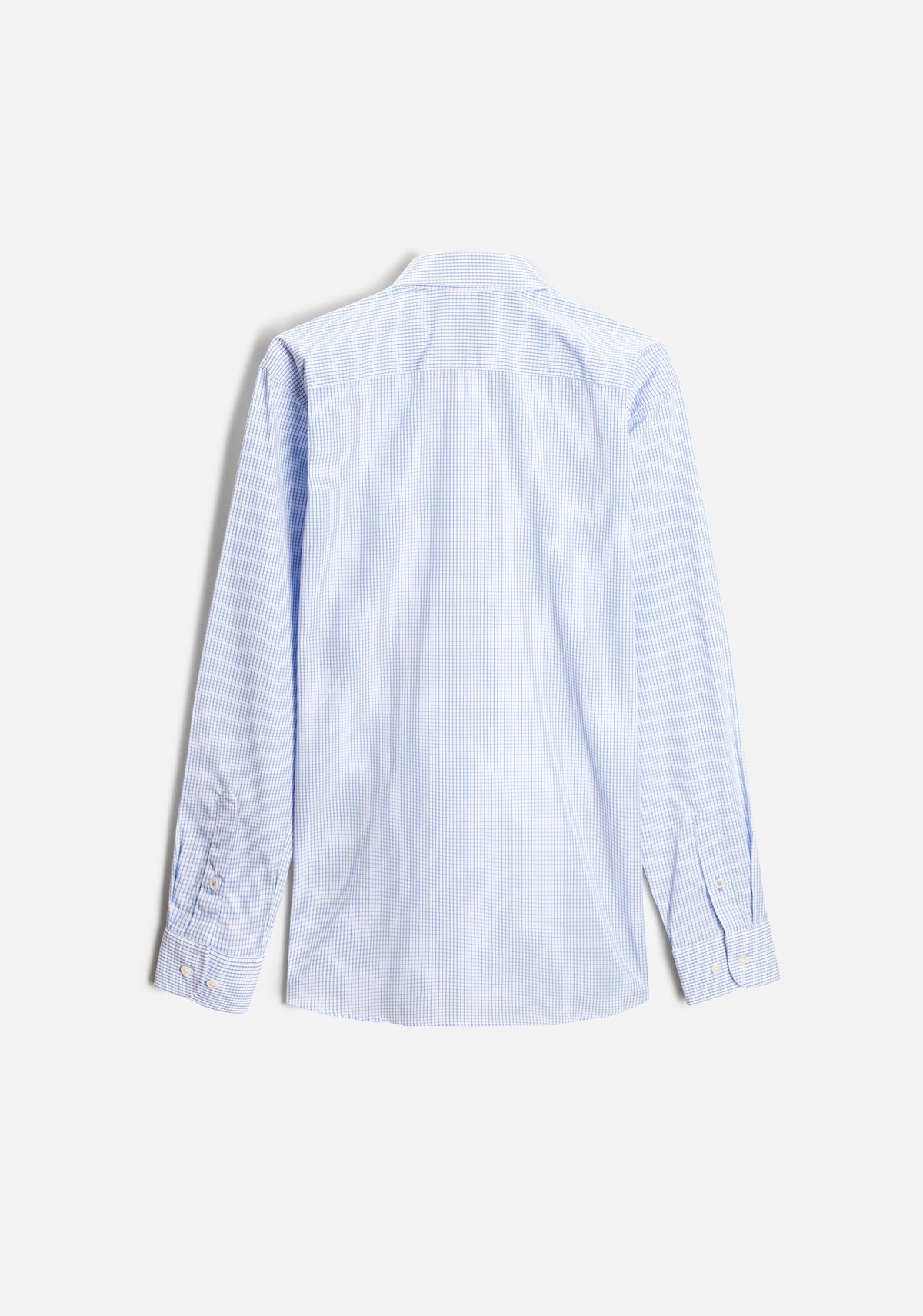 Camisa H CBD Cuadros L-Azl Azul Claro