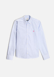 Camisa H CBD Cuadros Peq. L-Fuc Azul Claro