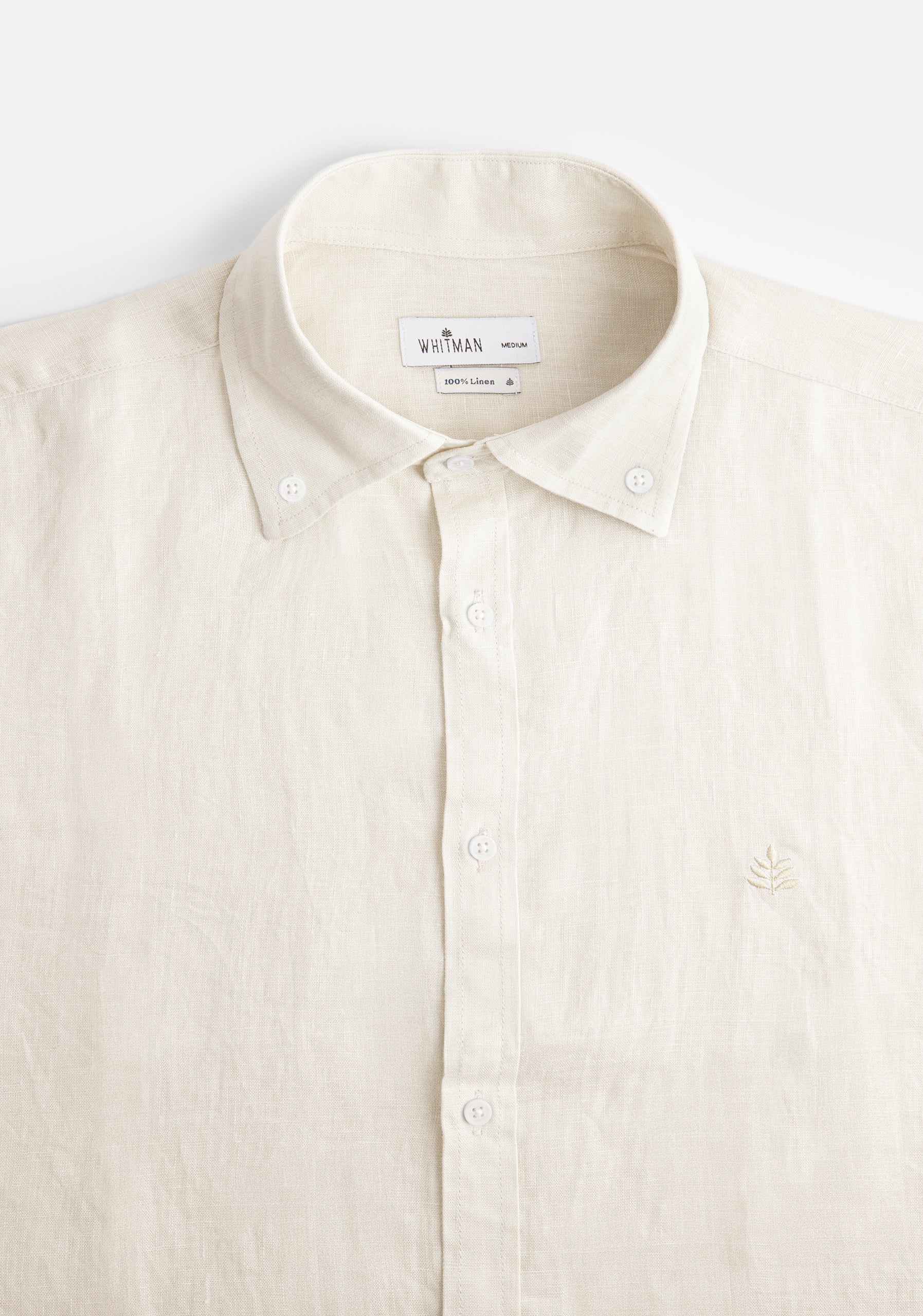 Camisa H CBD Lino L-Atn Marfil