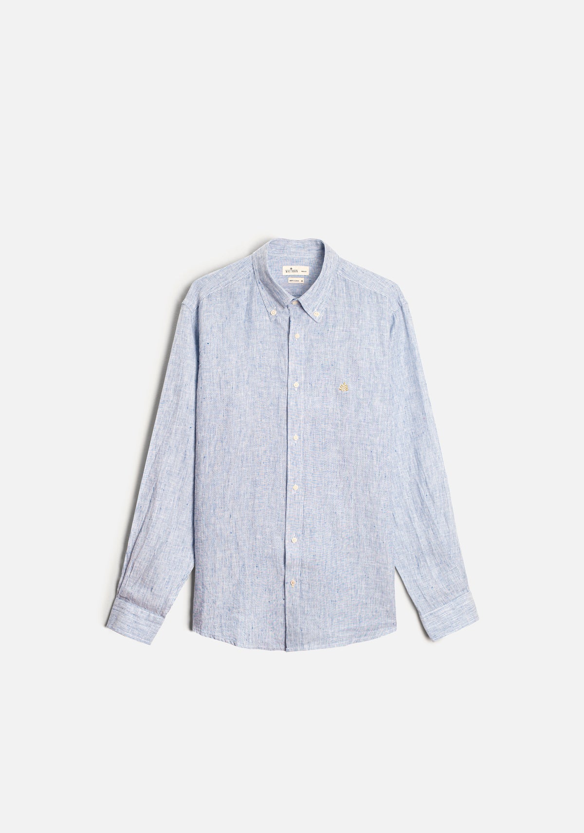 Camisa H CBD Lino Rayas L-Mos Azul Osc
