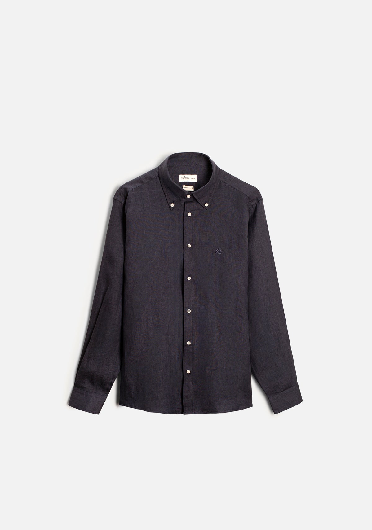 Camisa H CBD Lino L-Atn Azul Osc-1