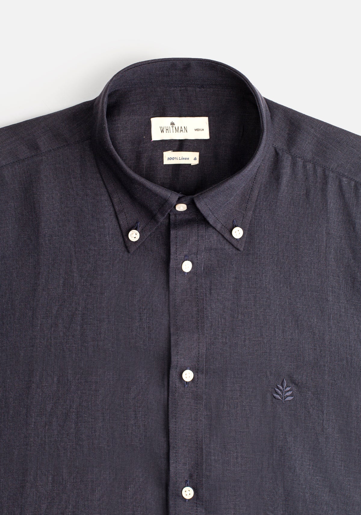 Camisa H CBD Lino L-Atn Azul Osc-2
