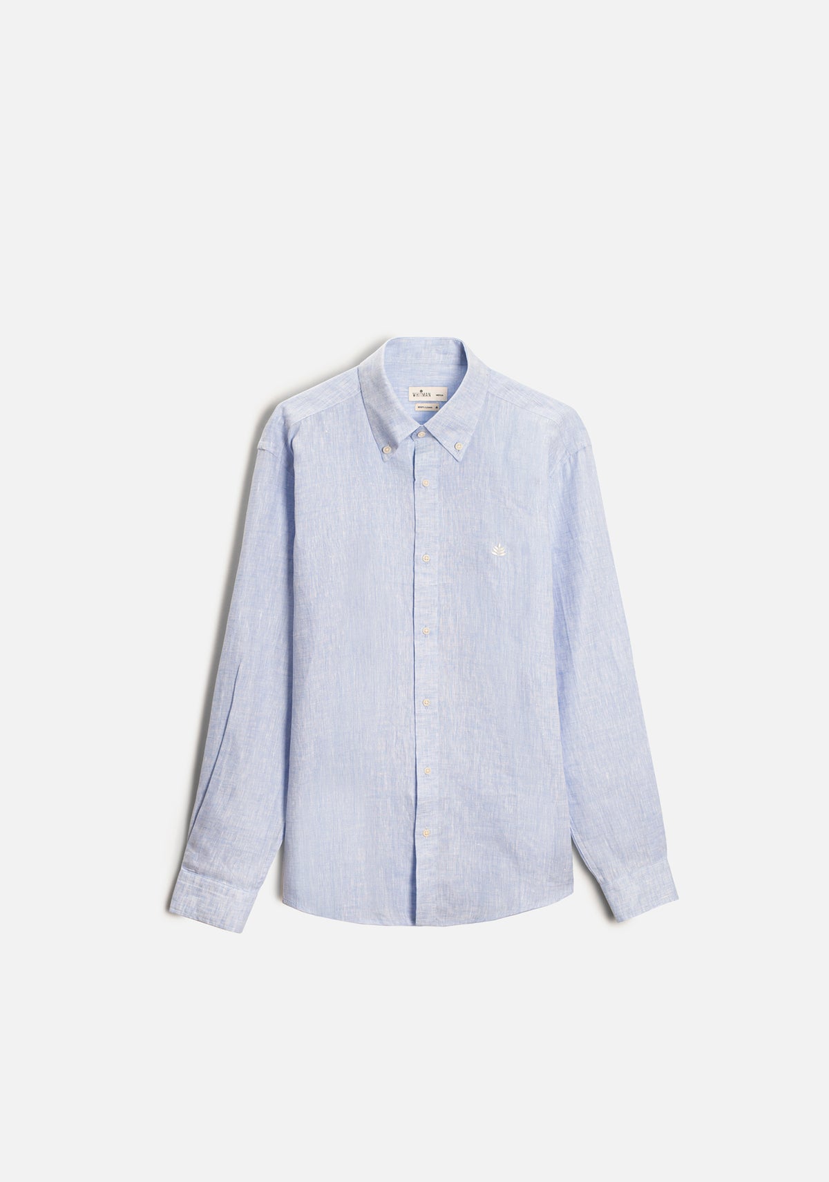 Camisa H CBD Lino L-Mar Azul Claro