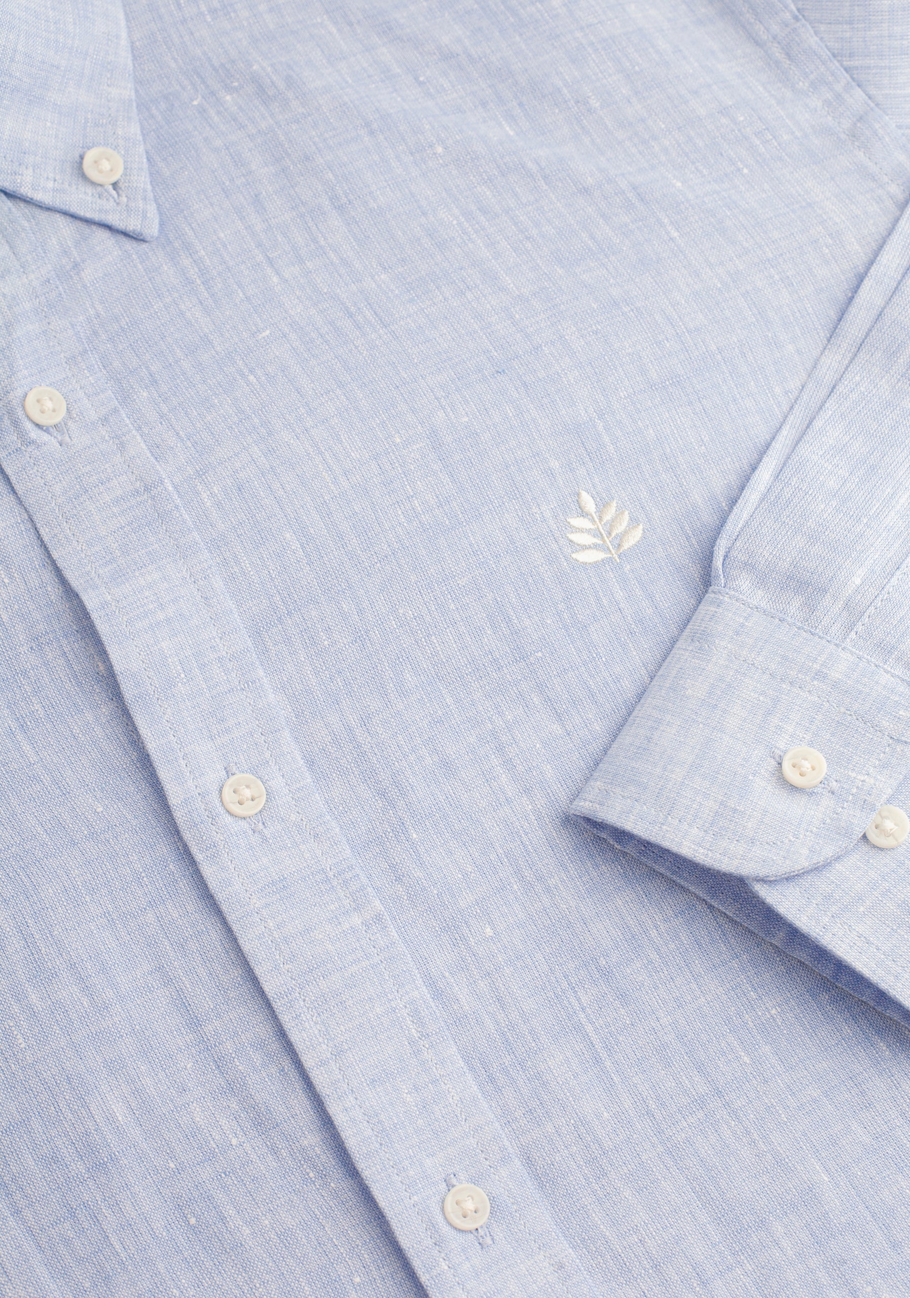 Camisa H CBD Lino L-Mar Azul Claro-3