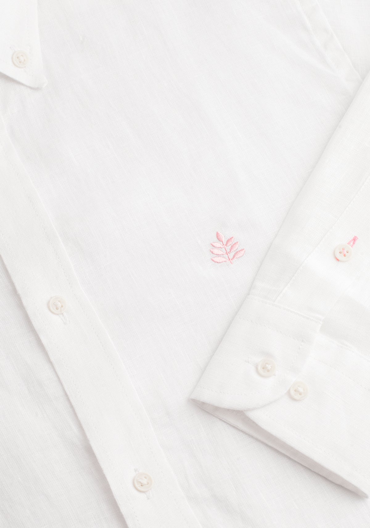 Camisa H CBD Lino L-Ros Blanco-2