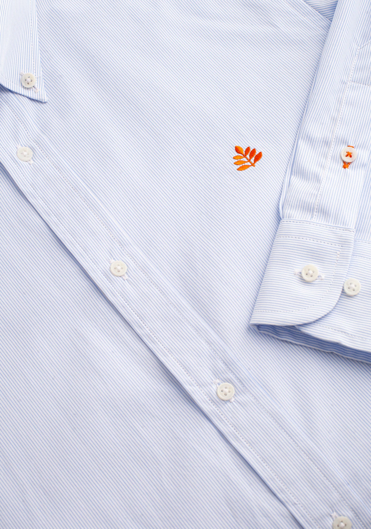 Camisa H CBD Rayas L-Nar Azul-Blanco