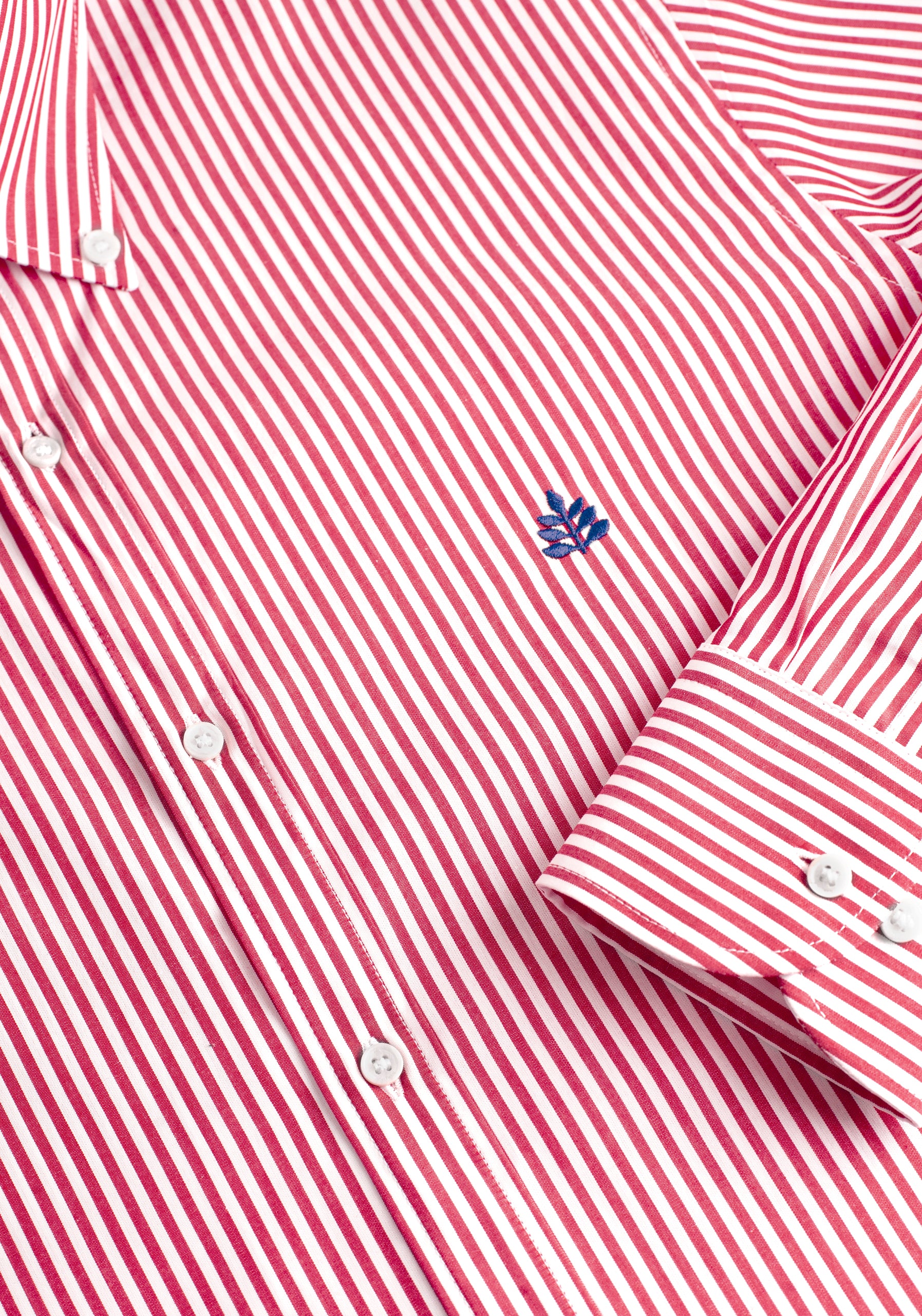 Camisa H CBD Rayas L-Azl Rojo
