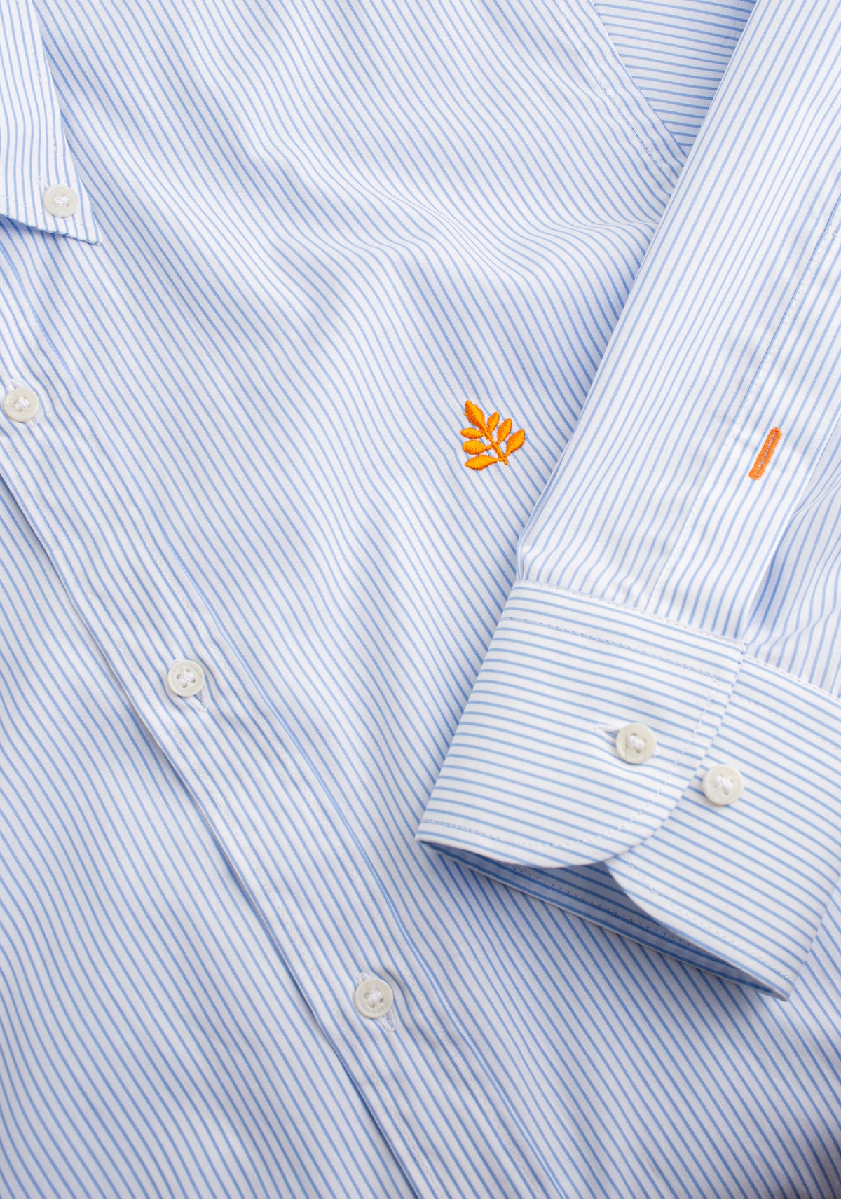 Camisa H CBD Rayas L-Nar Azul Claro