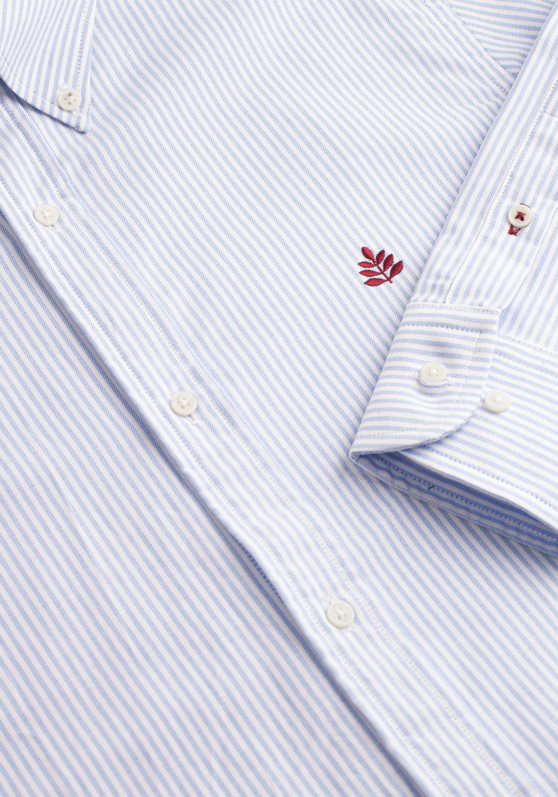 Camisa H CBD Rayas L-Vin Blanco-Azul