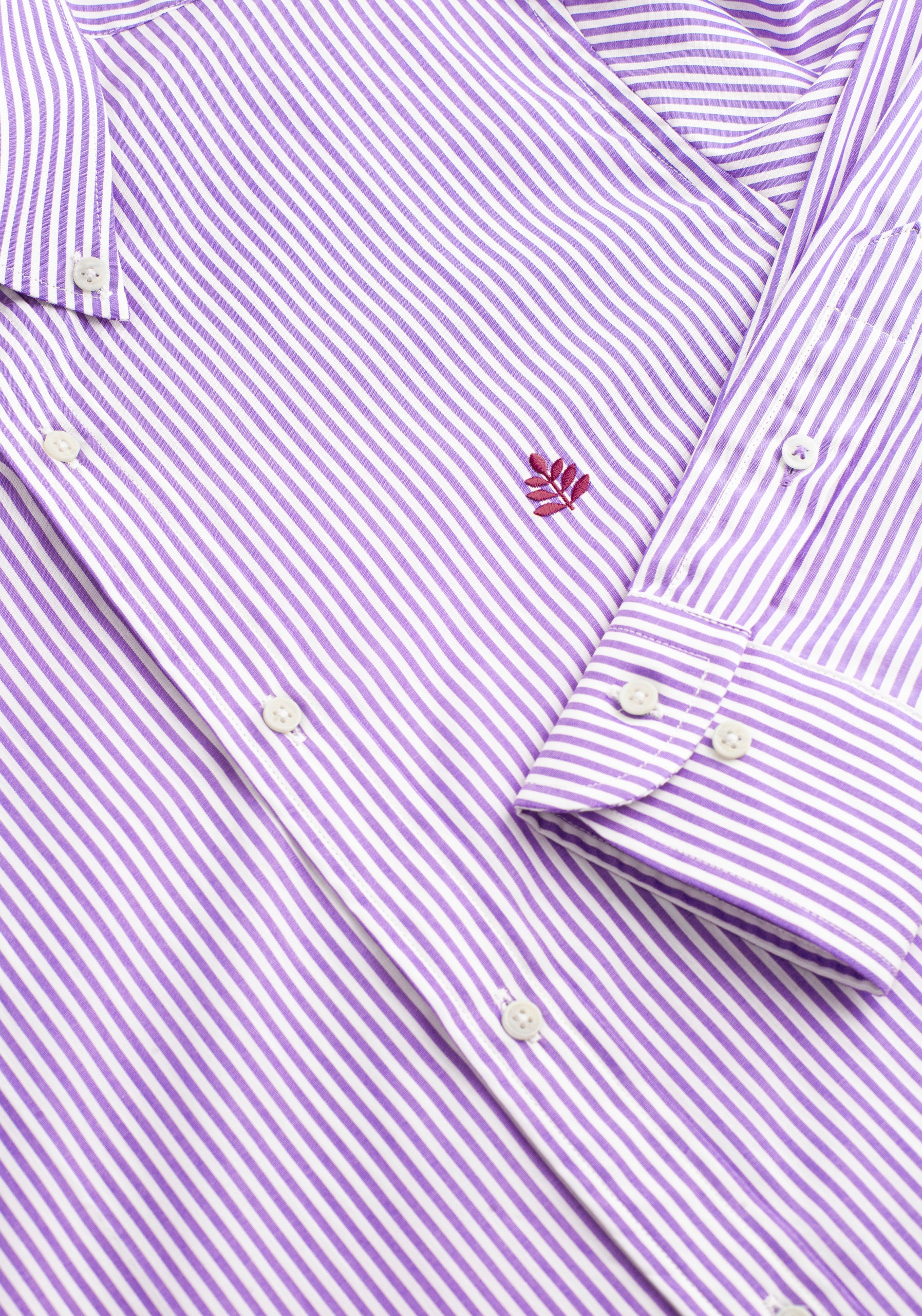 Camisa H CBD Rayas L-Vin Lila