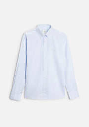Camisa para hombre color azul 100% algodón