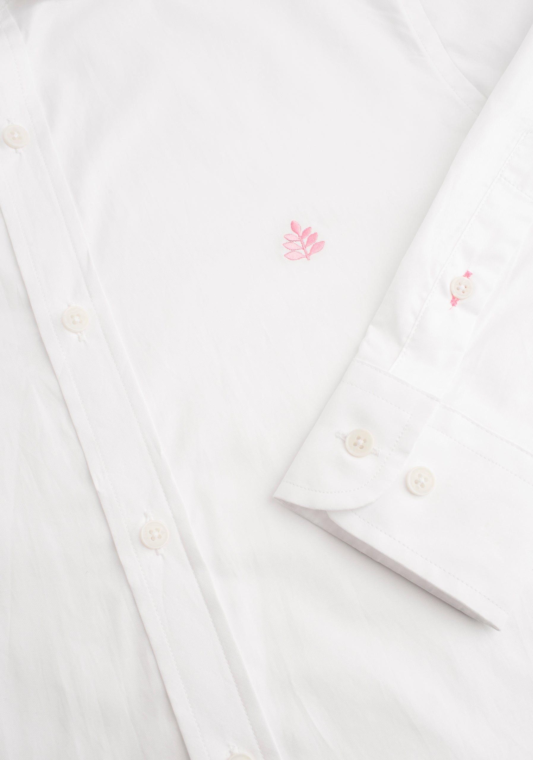 Camisa para hombre color blanco 100% algodón detalle botones