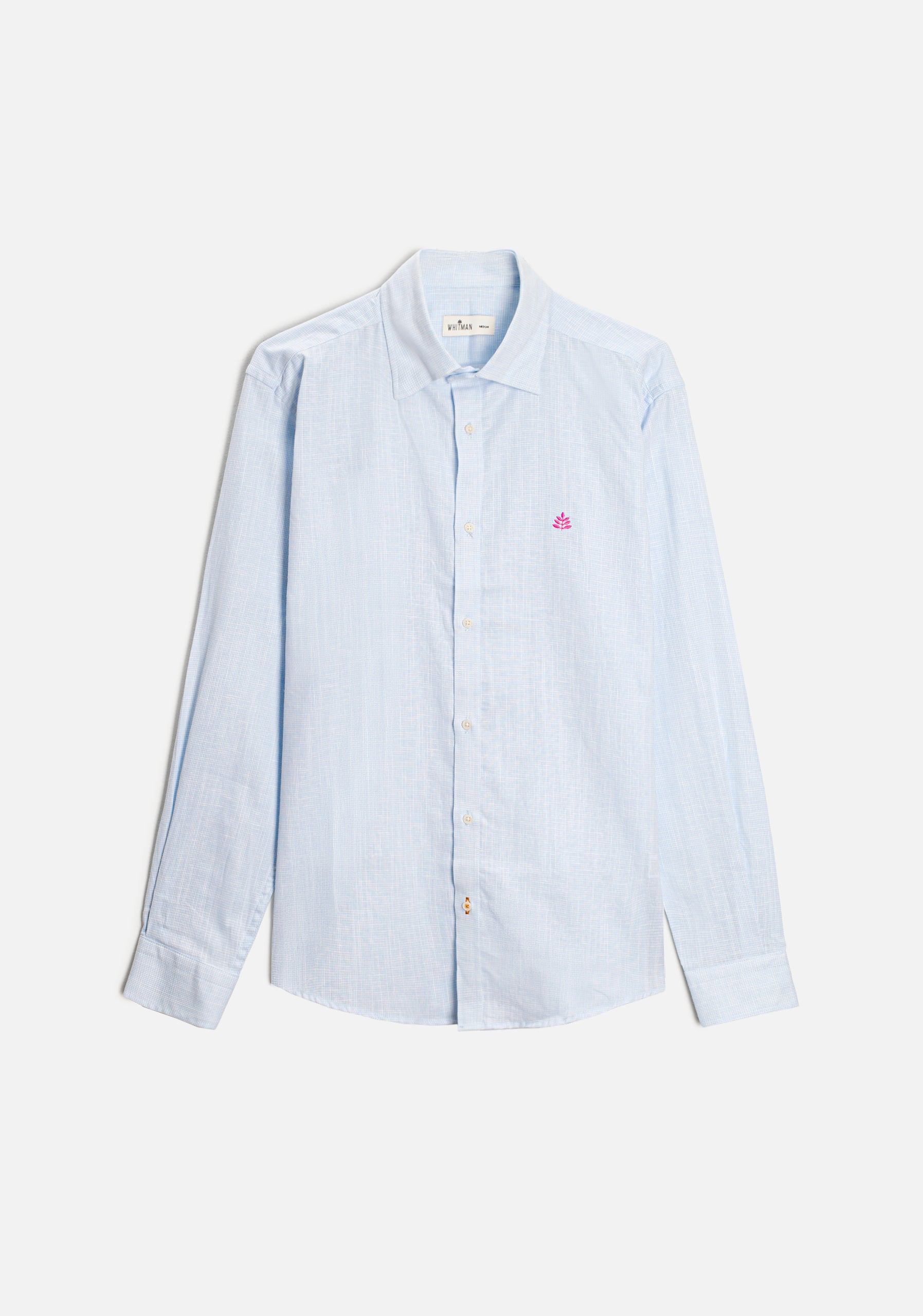 Camisa H CI Cuadros L-Fuc Azul Claro-1