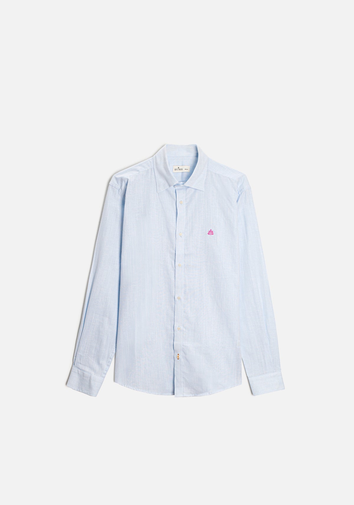 Camisa H CI Cuadros L-Fuc Azul Claro