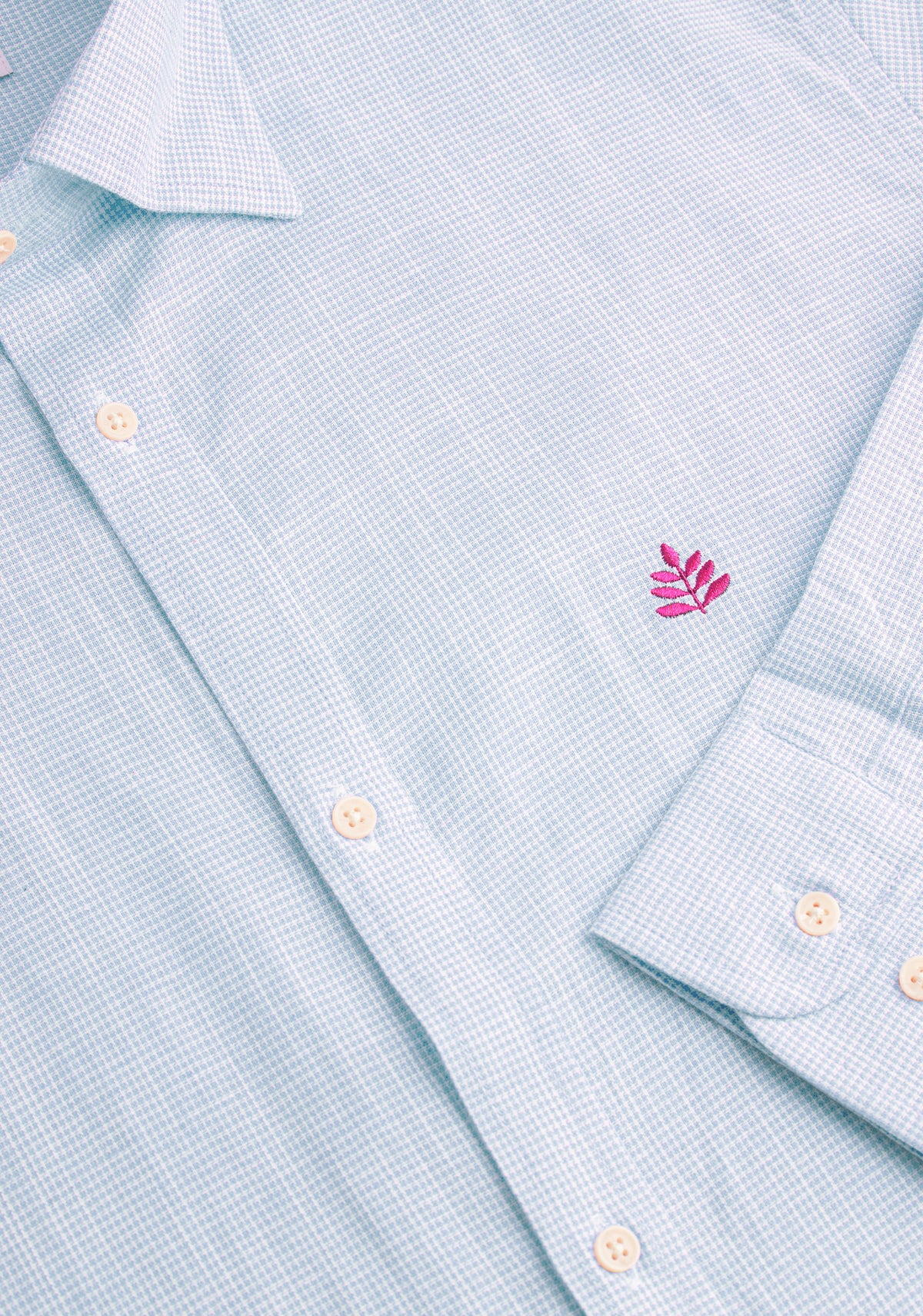 Camisa H CI Cuadros L-Fuc Azul Claro-2