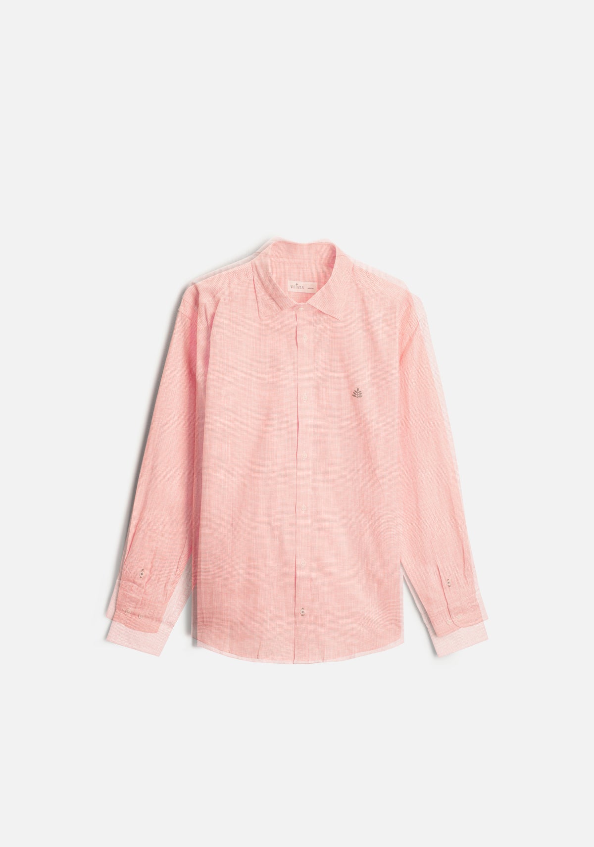 Camisa H CI Cuadros L-Ver Rosado Med