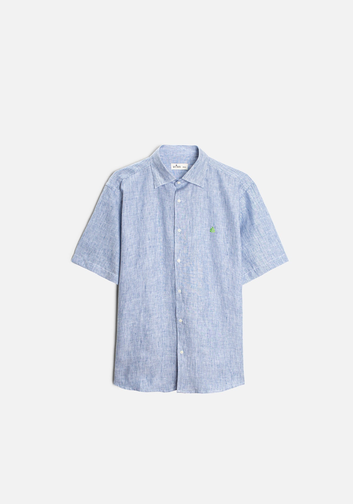 Camisa H CI Emanuelle Lino Rayas L-Ver Azul Osc-1