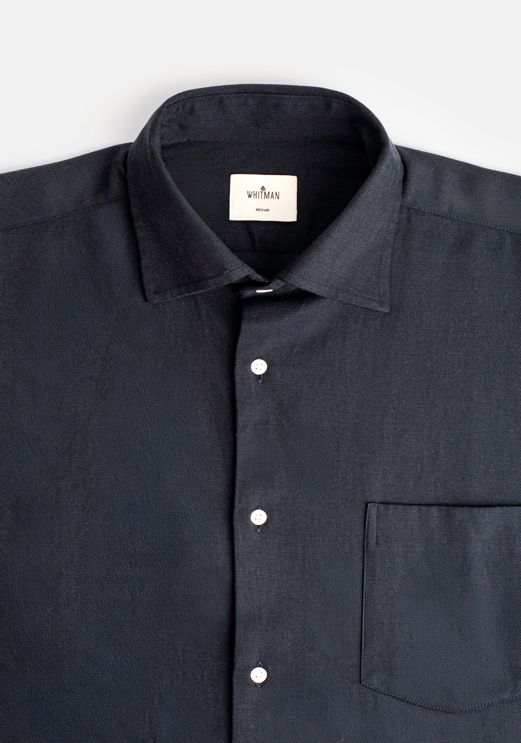 Camisa H CI Hamilton Tencel Azul Osc