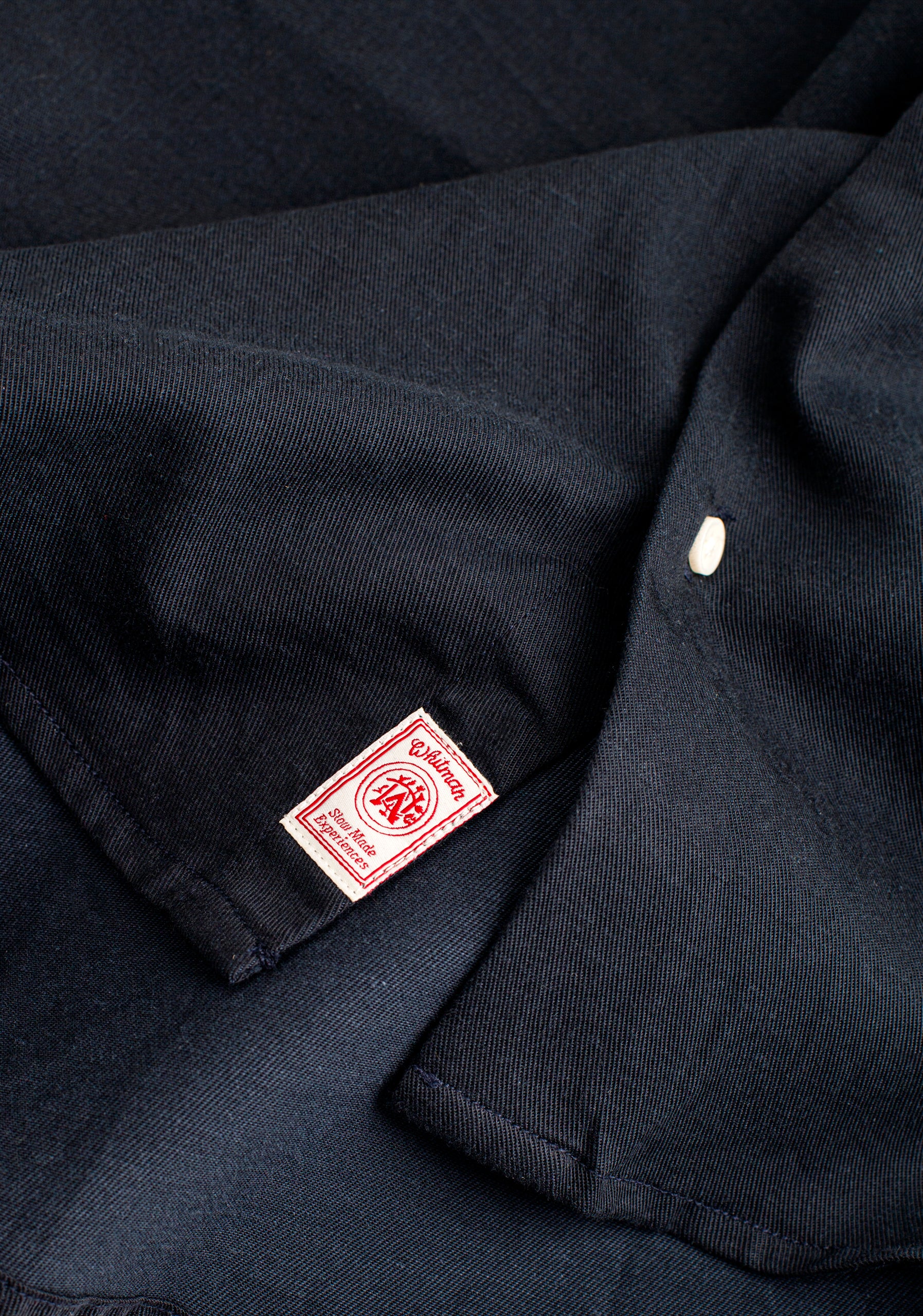 Camisa H CI Hamilton Tencel Azul Osc