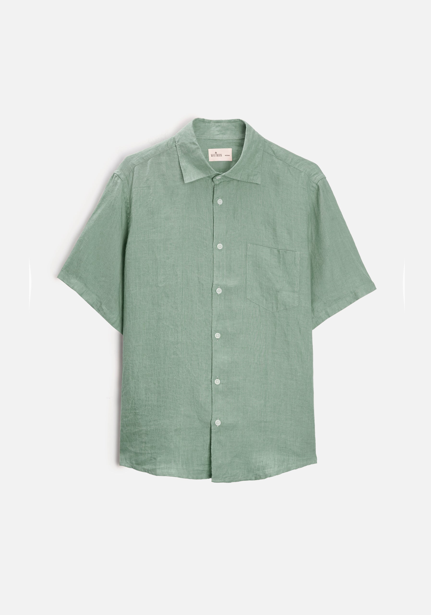 Camisa H CI Harlem Lino Unicolor Verde Med