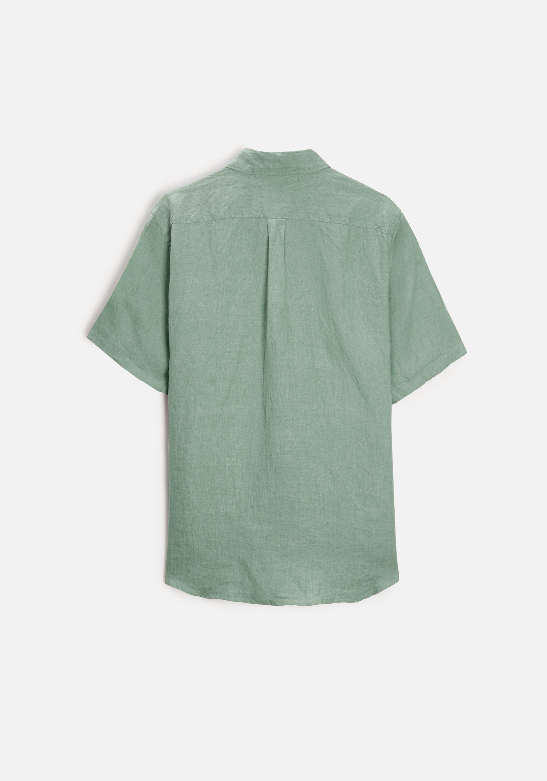 Camisa H CI Harlem Lino Unicolor Verde Med